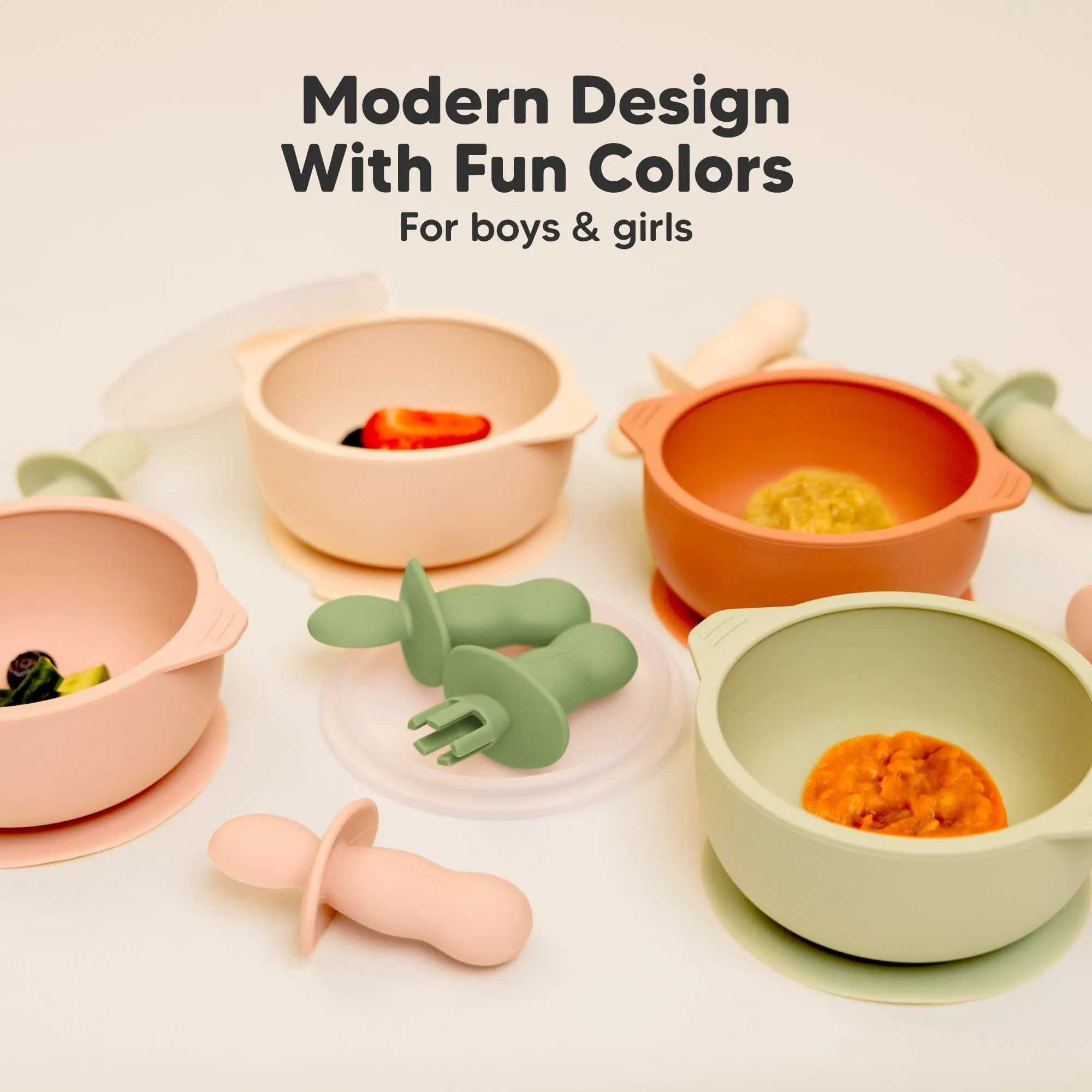 2-Sets Lil’ Prep Baby Fork & Spoon (Desert)