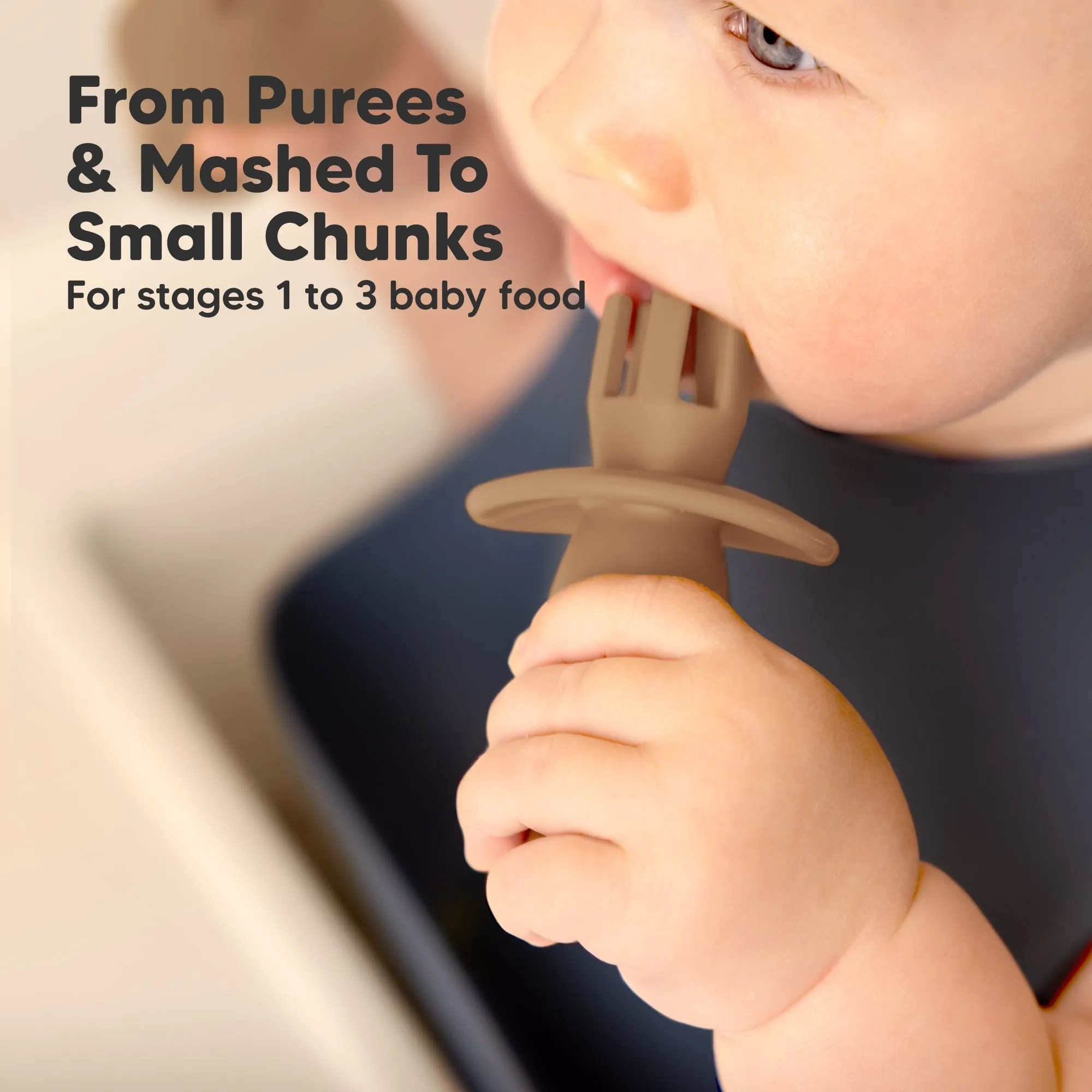 2-Sets Lil’ Prep Baby Fork & Spoon (Desert)