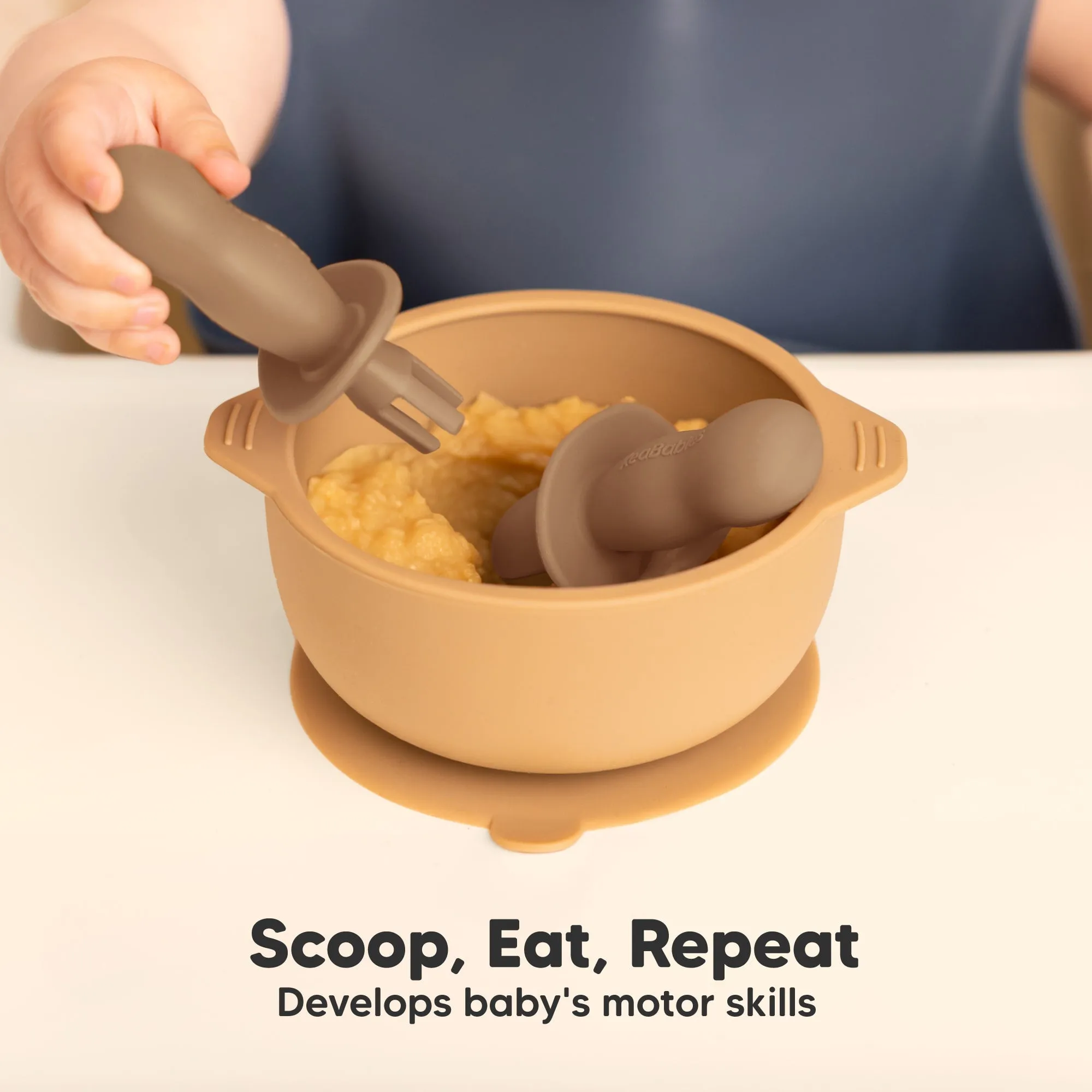 2-Sets Lil’ Prep Baby Fork & Spoon (Desert)