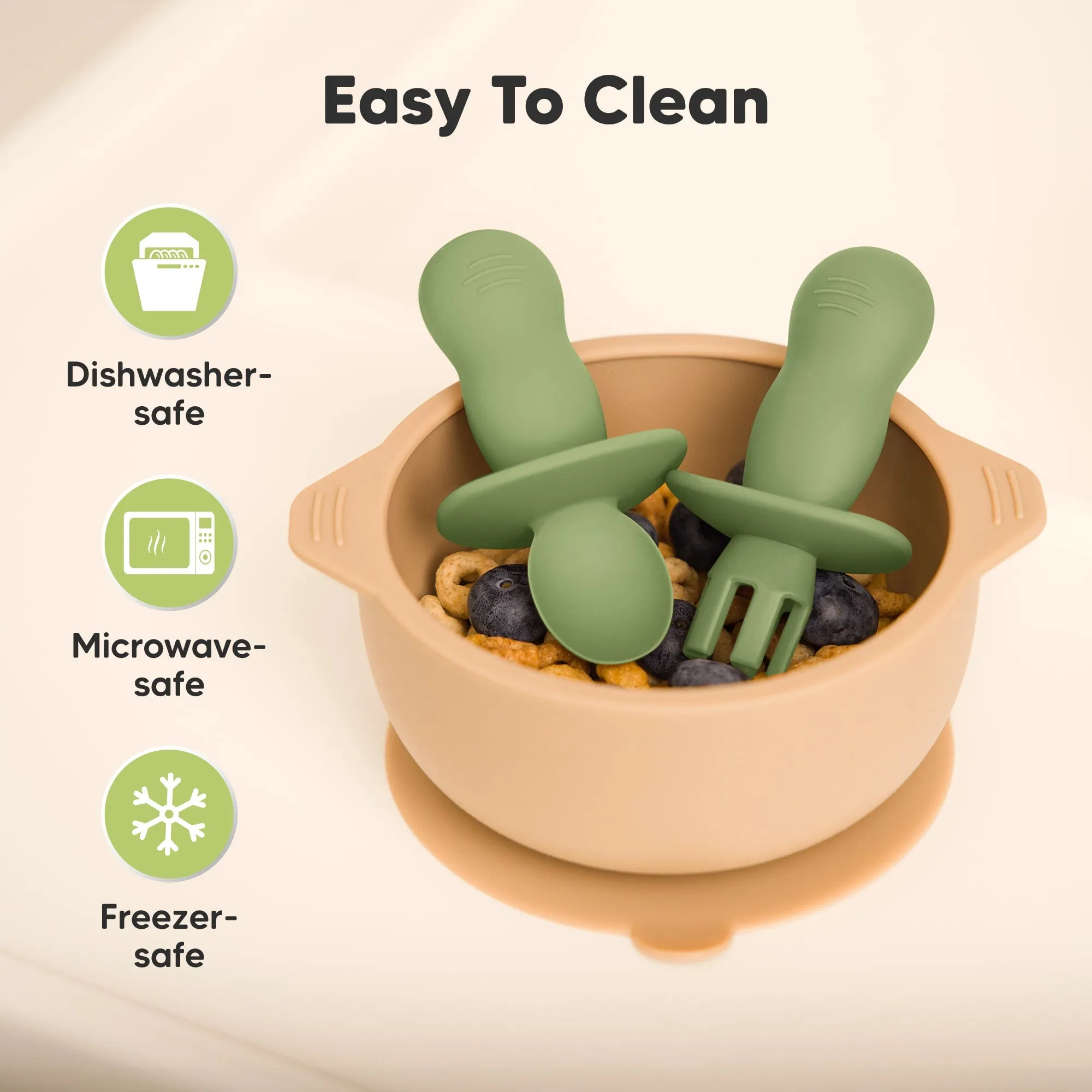 2-Sets Lil’ Prep Baby Fork & Spoon (Desert)