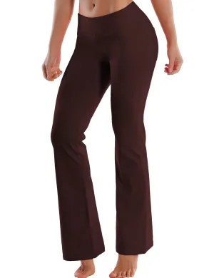 29" 31" 33" 35" 37"  Back Pockets Bootcut Leggings mahoganymaroon_Tall Size
