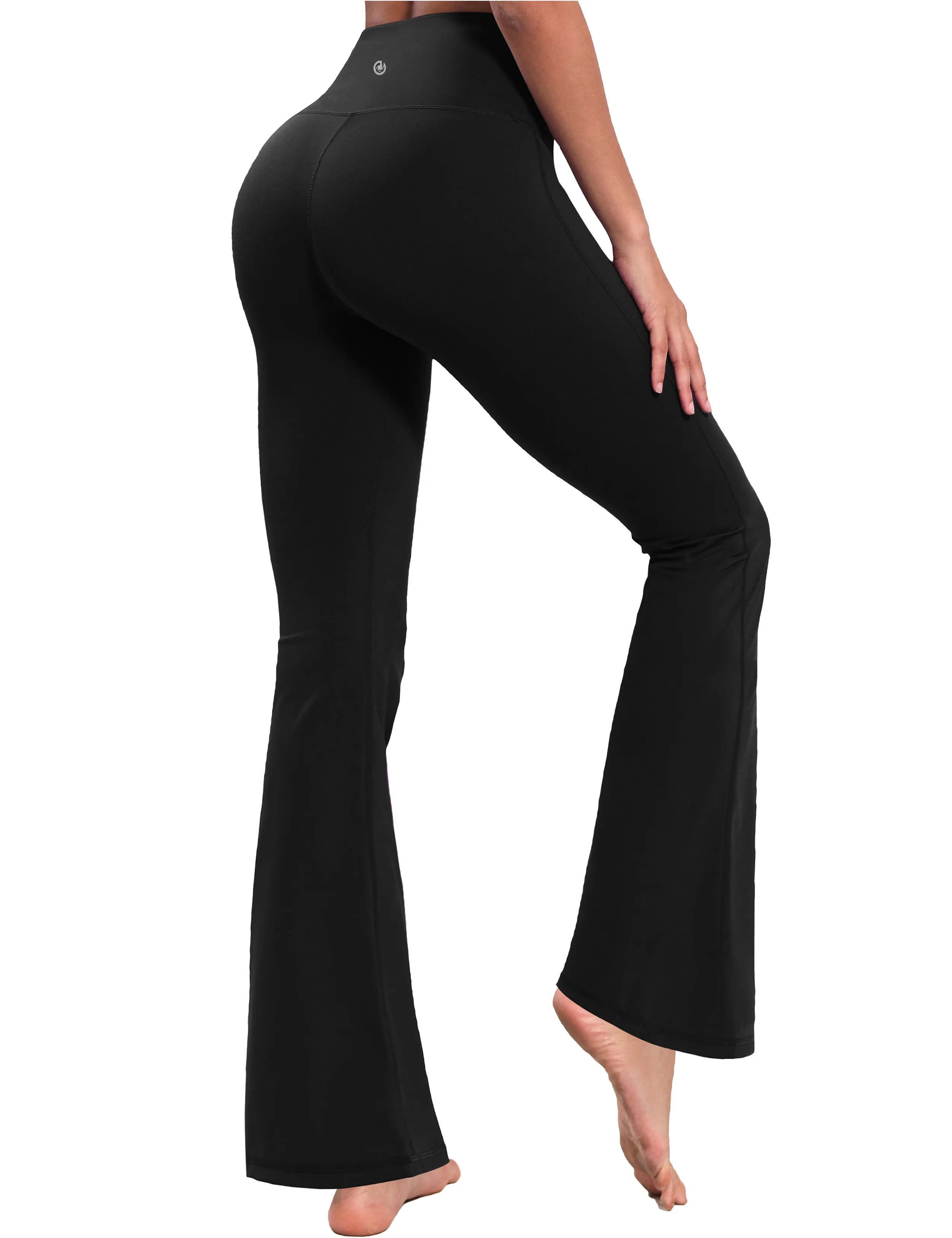 29" 31" 33" 35" 37" High Waist Bootcut Leggings Black ins_Tall Size