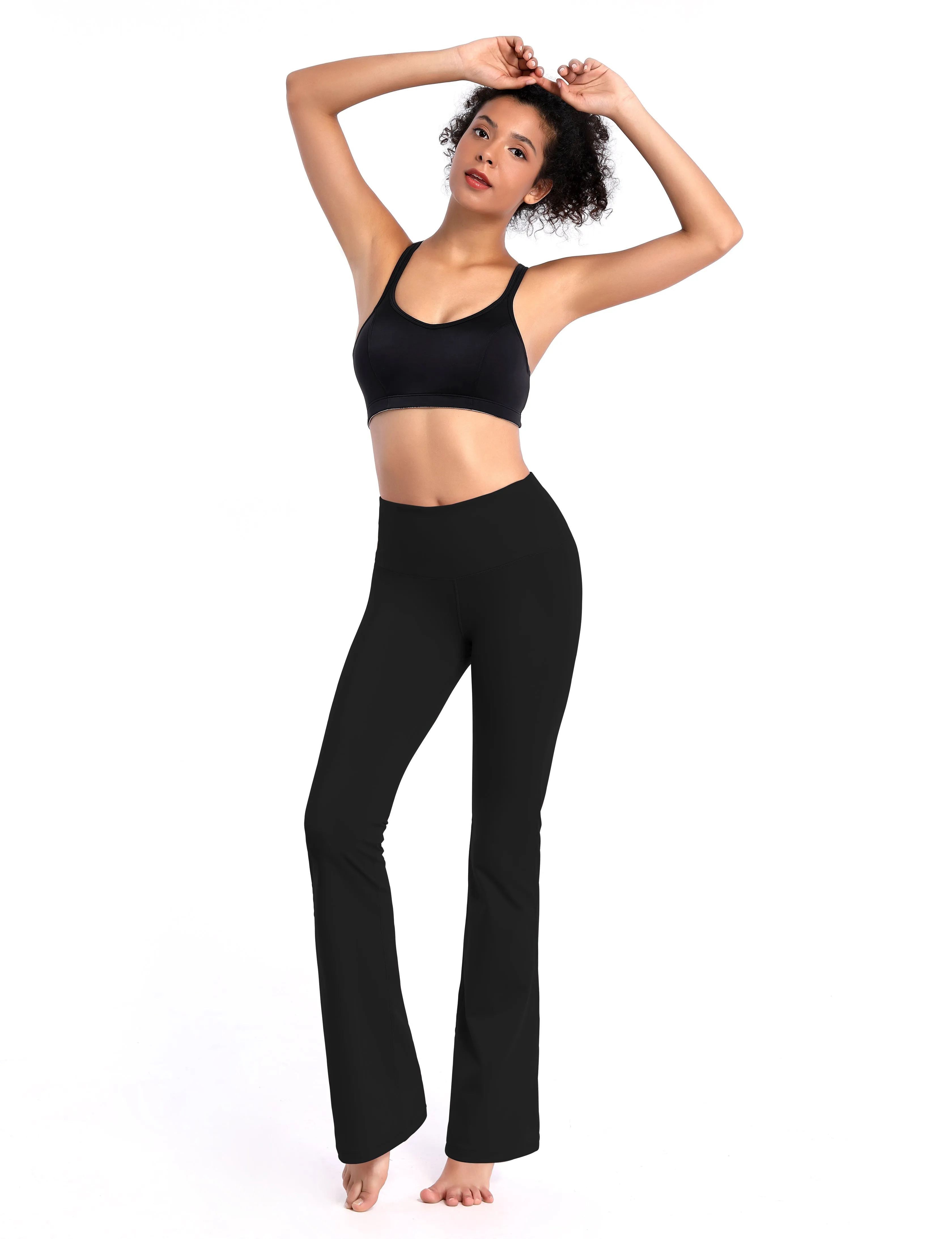 29" 31" 33" 35" 37" High Waist Bootcut Leggings Black ins_Tall Size
