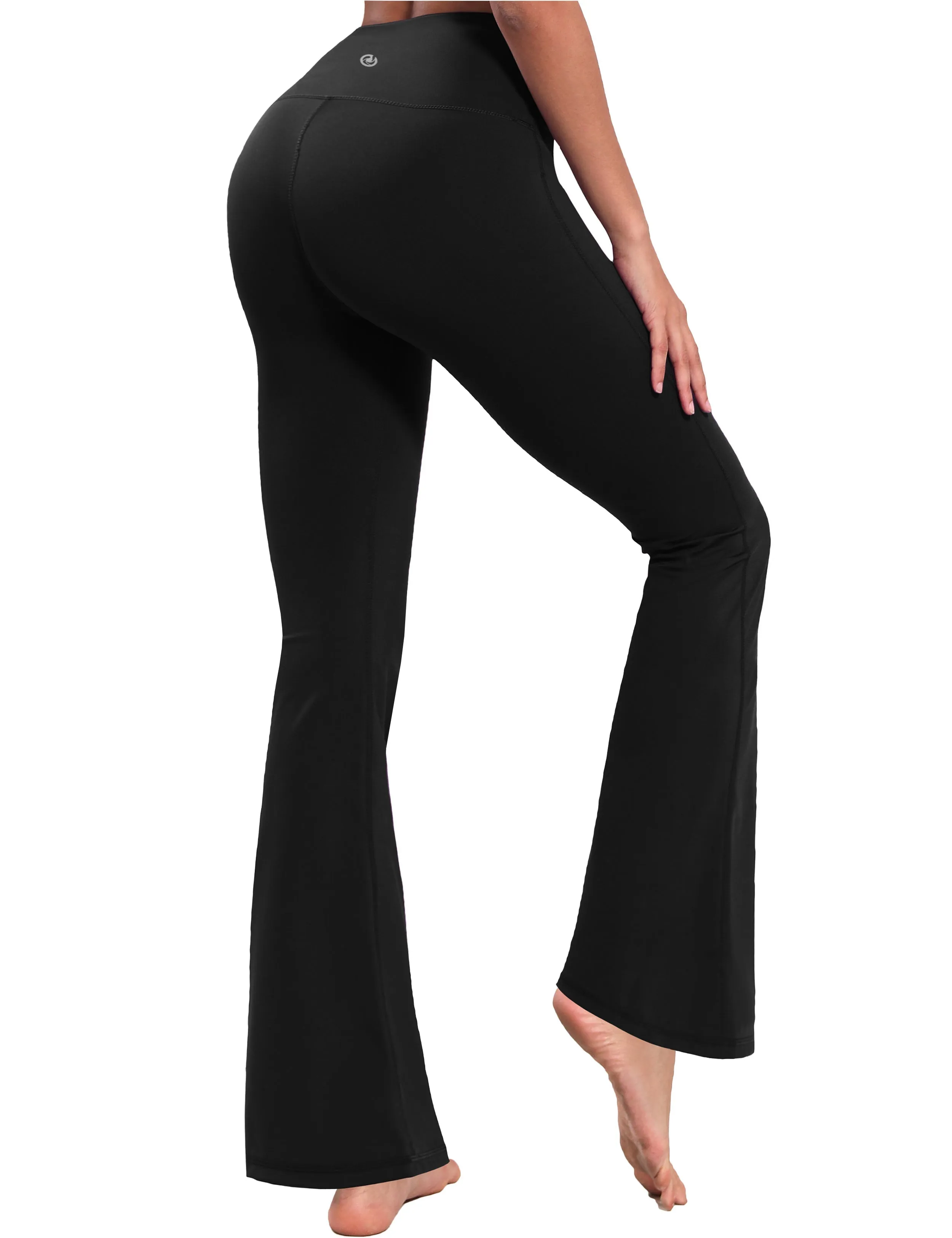 29" 31" 33" 35" 37" High Waist Bootcut Leggings Black ins_Tall Size