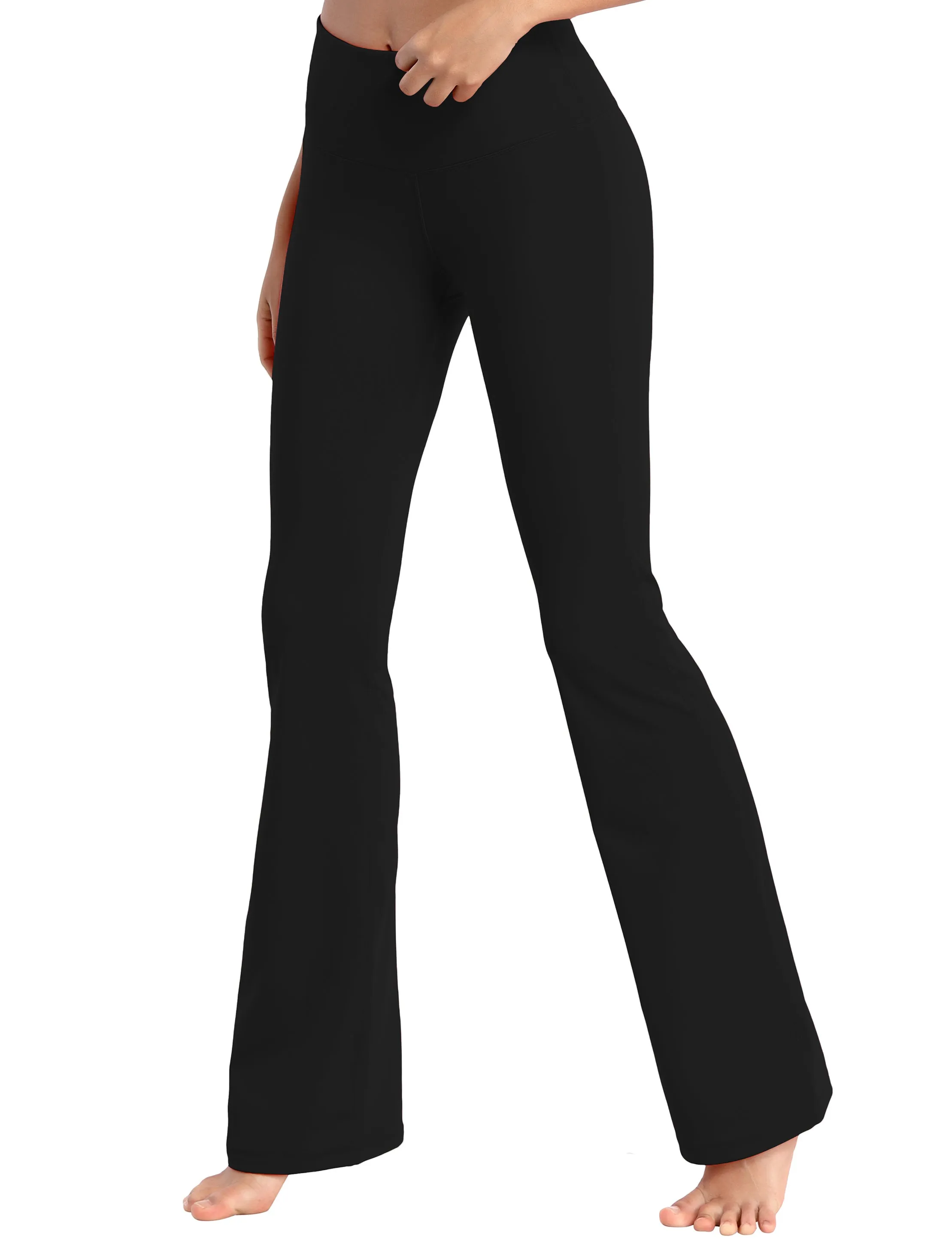 29" 31" 33" 35" 37" High Waist Bootcut Leggings Black ins_Tall Size
