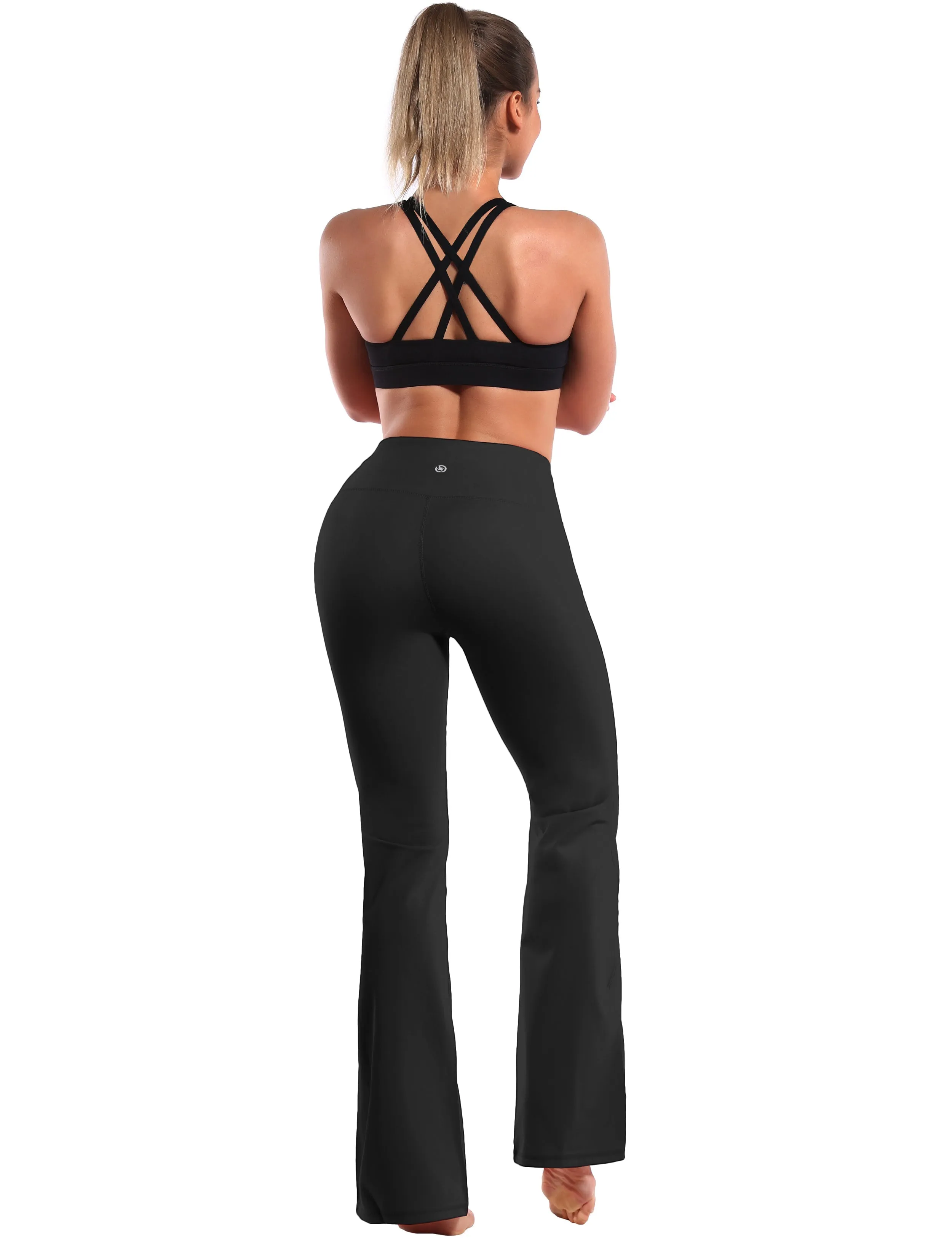29" 31" 33" 35" 37" High Waist Bootcut Leggings Black ins_Tall Size