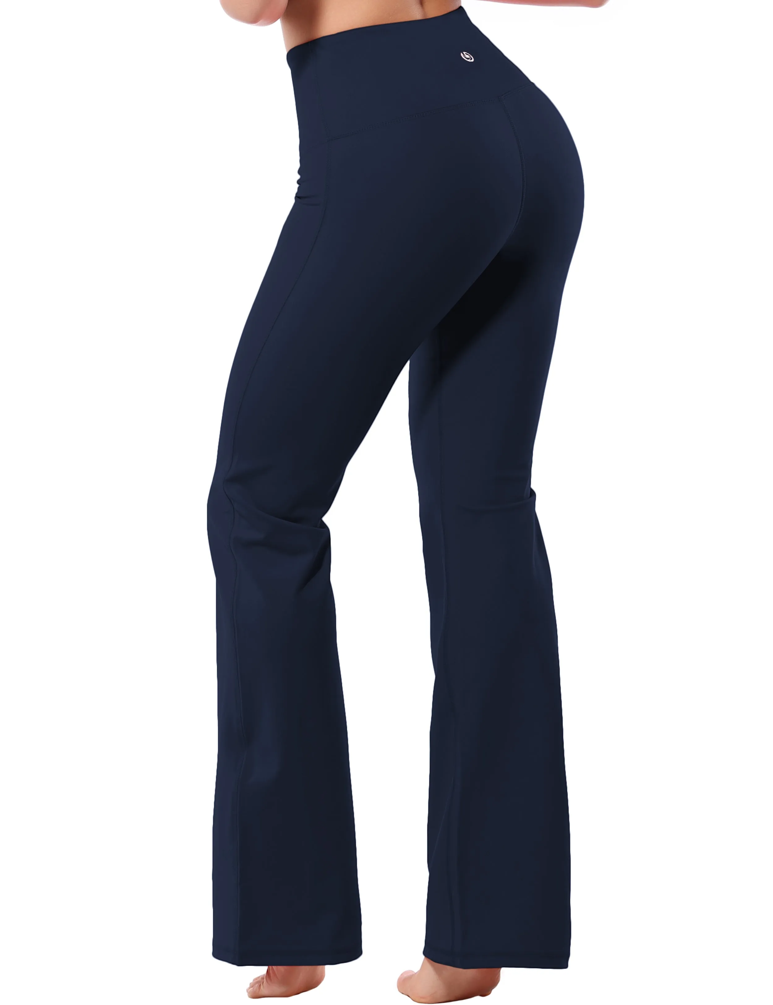 29" 31" 33" 35" 37" High Waist Bootcut Leggings Darknavy_Golf
