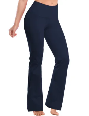 29" 31" 33" 35" 37" High Waist Bootcut Leggings Darknavy_Golf