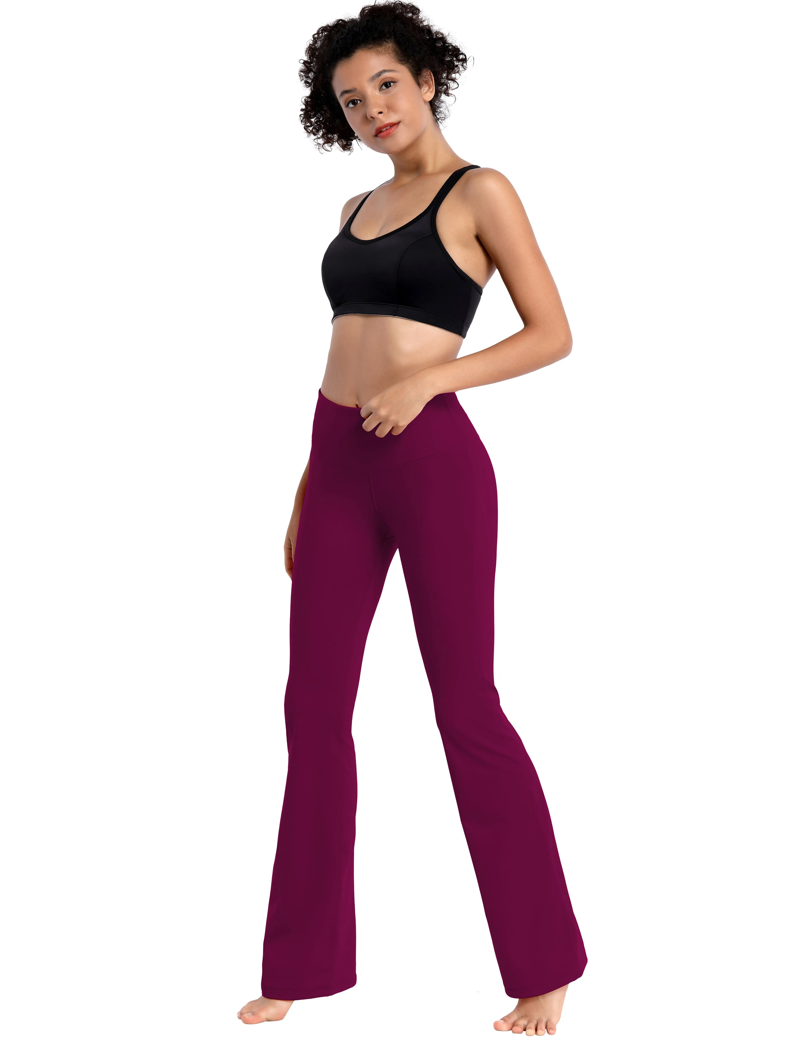 29" 31" 33" 35" 37" High Waist Bootcut Leggings Grapevine_Jogging