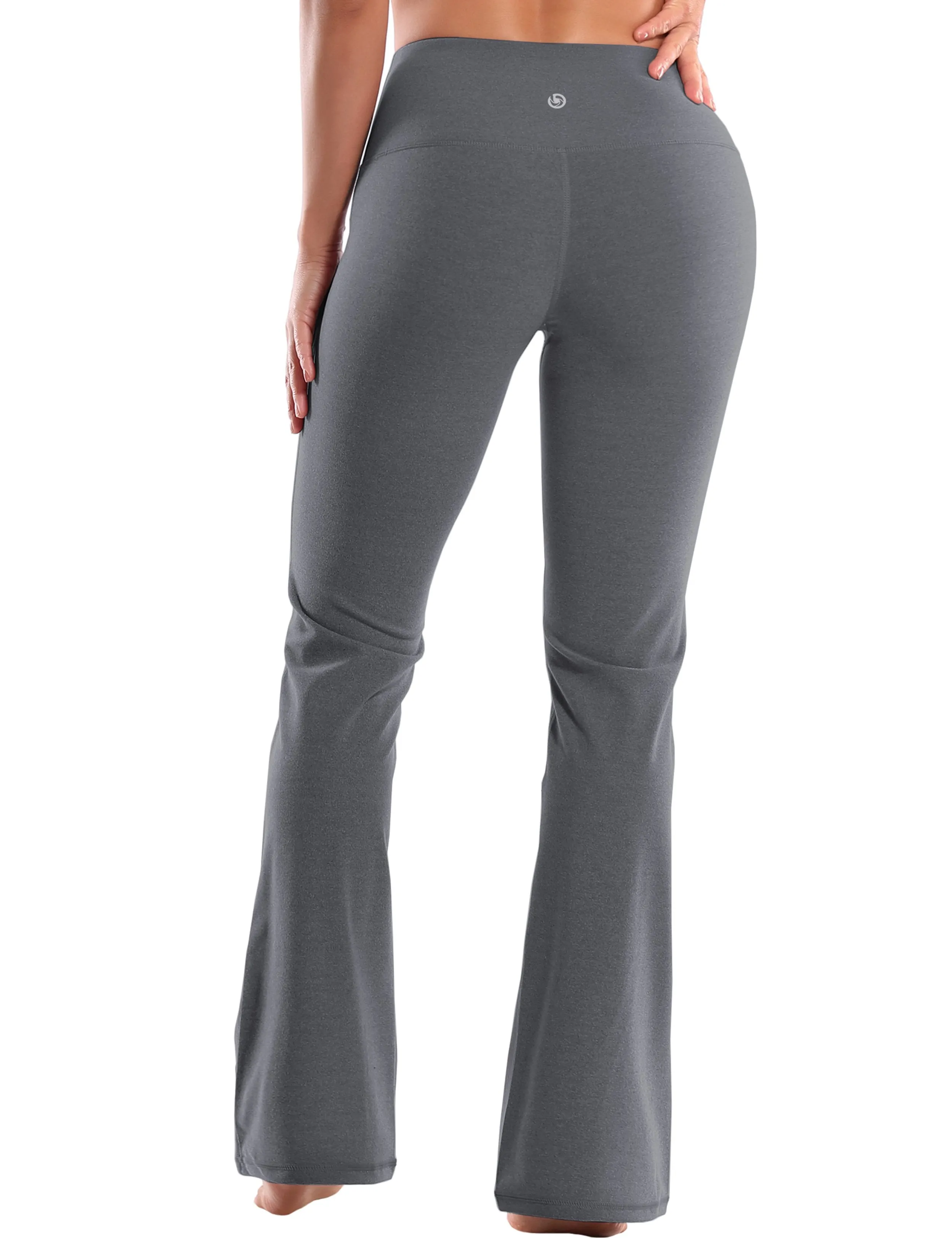 29" 31" 33" 35" 37" High Waist Bootcut Leggings heathercharcoal ins_Tall Size