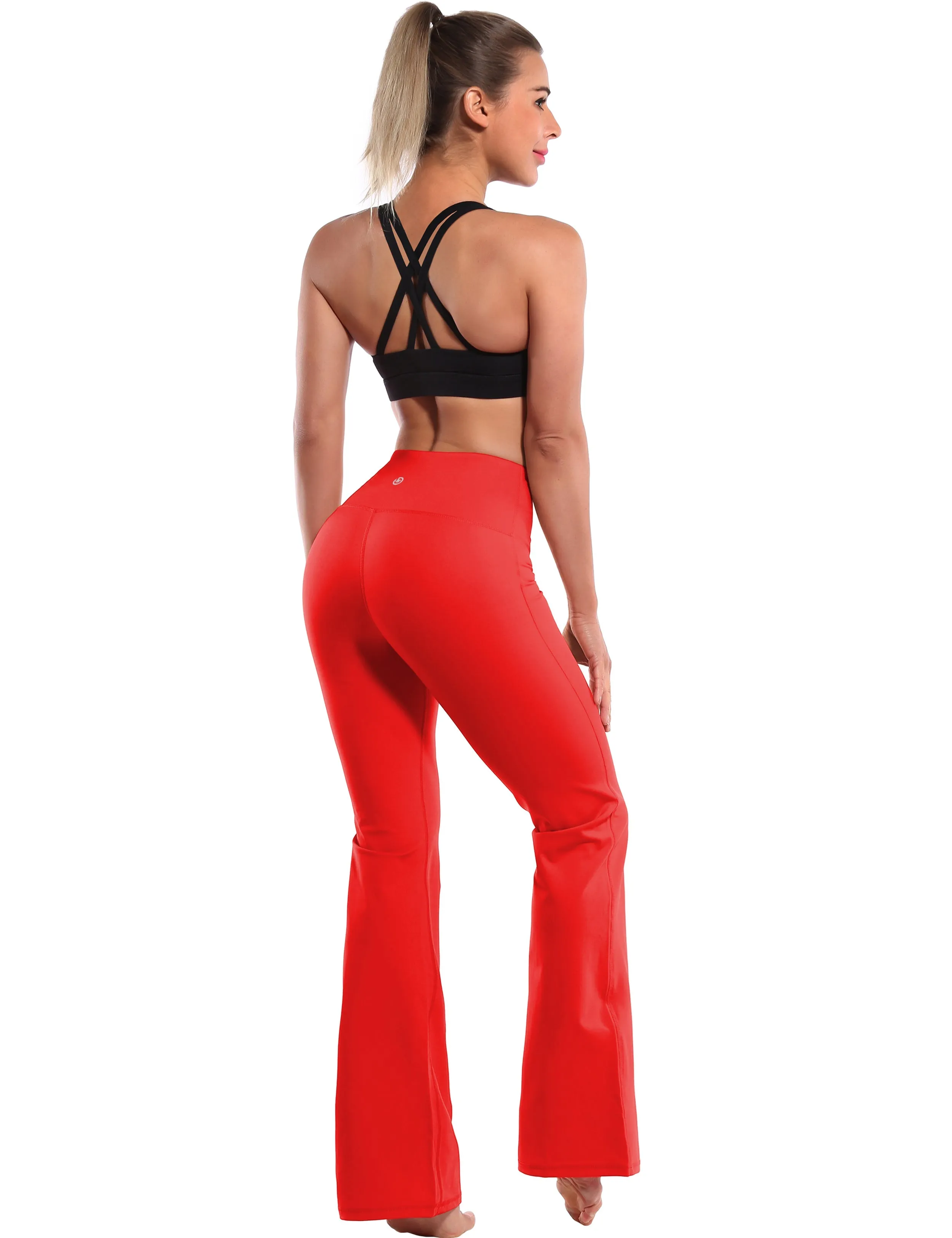 29" 31" 33" 35" 37" High Waist Bootcut Leggings Leggings Scarlet_yogastudio
