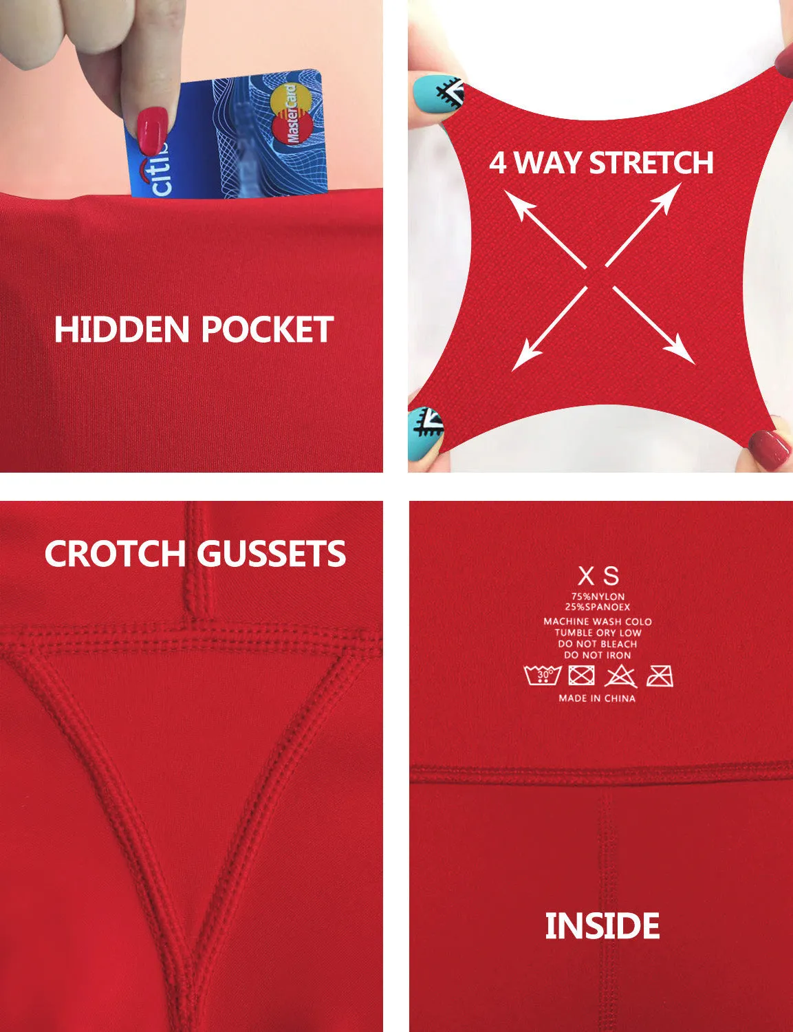 29" 31" 33" 35" 37" High Waist Bootcut Leggings Leggings Scarlet_yogastudio