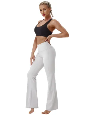 29" 31" 33" 35" 37" High Waist Bootcut Leggings Lightgray_yogastudio