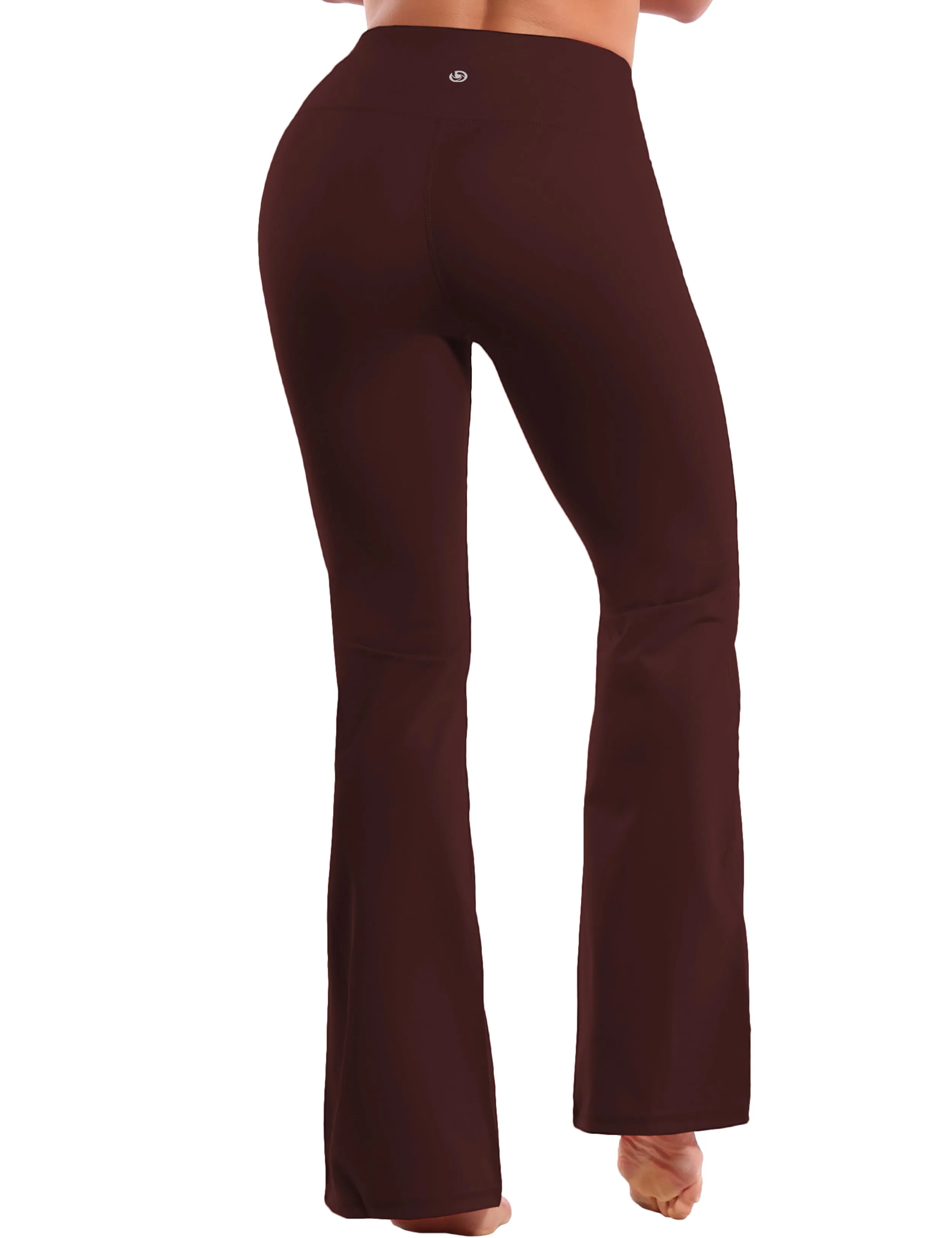 29" 31" 33" 35" 37" High Waist Bootcut Leggings Mahoganymaroon_Jogging