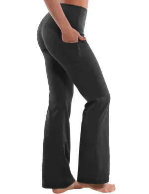 29" 31" 33" 35" 37"  Side Pockets Bootcut Leggings irongrey_Jogging