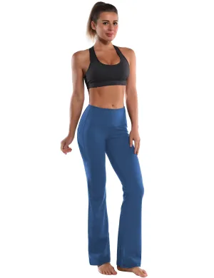 29" 31" 33" 35" 37"  Side Pockets Bootcut Leggings purplishblue_Tall Size