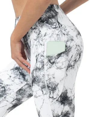 29" 31" 33" 35" 37"  Side Pockets Printed Bootcut Leggings arabescato_Jogging