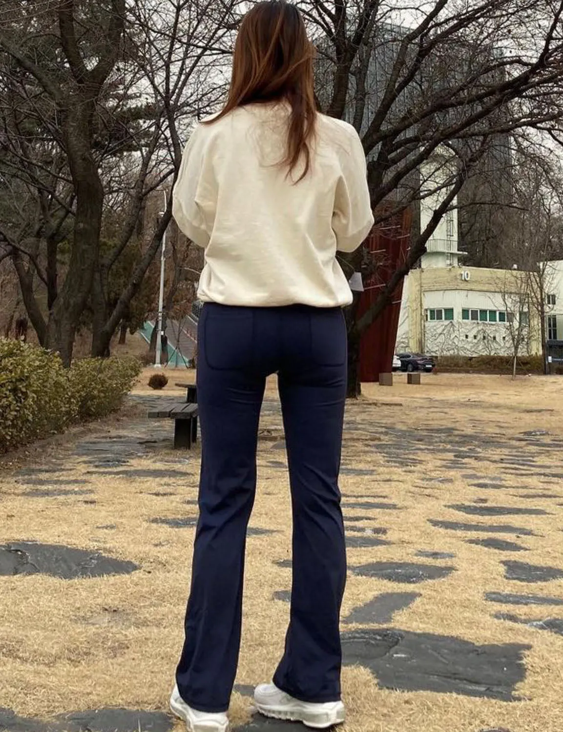29" 31" 33" 35" Bootcut Leggings with Pockets darknavy ins_Golf