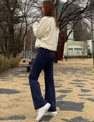 29" 31" 33" 35" Bootcut Leggings with Pockets darknavy ins_Golf