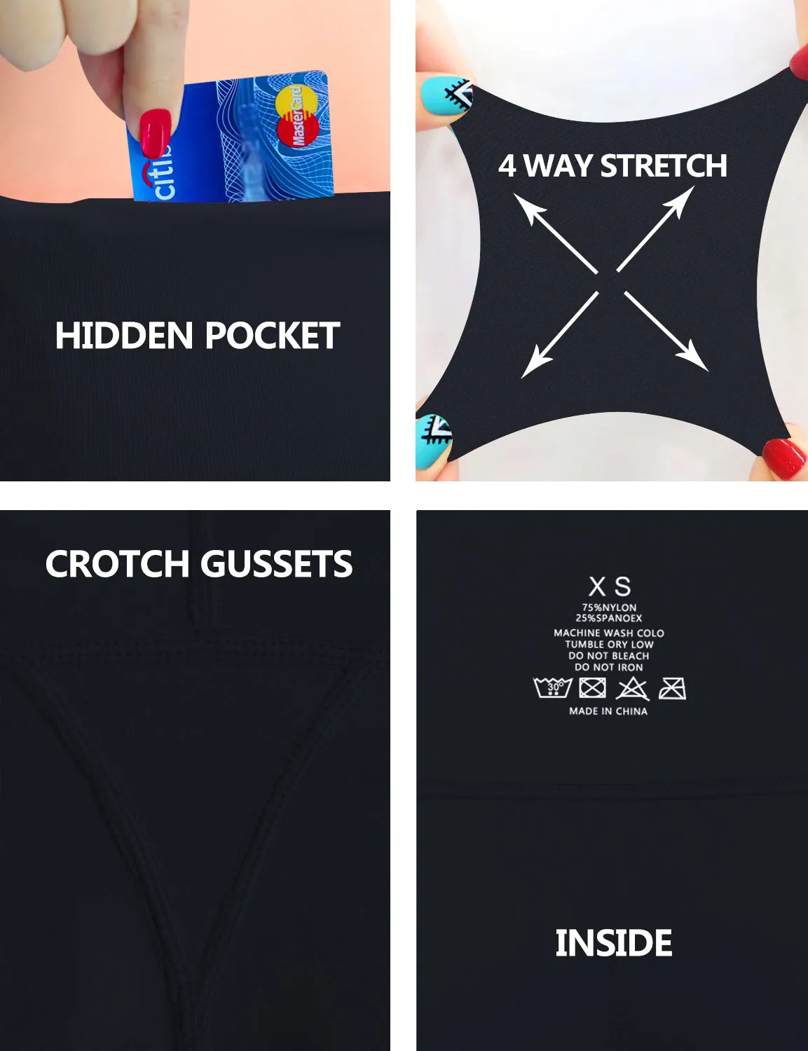 29" 31" 33" 35" Bootcut Leggings with Pockets darknavy_yogastudio