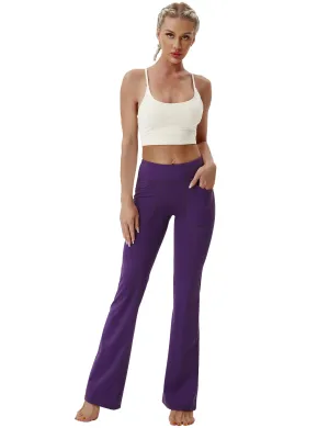29" 31" 33" 35" Bootcut Leggings with Pockets eggplantpurple_Golf