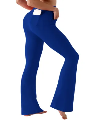 29" 31" 33" 35" Bootcut Leggings with Pockets navy_Tall Size