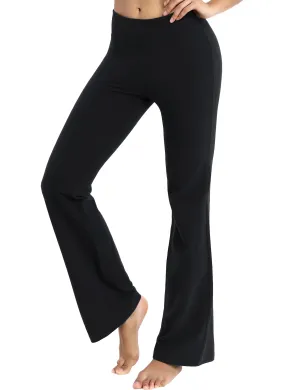 29" 31" 33" 35" Cotton Bootcut Leggings black_Golf