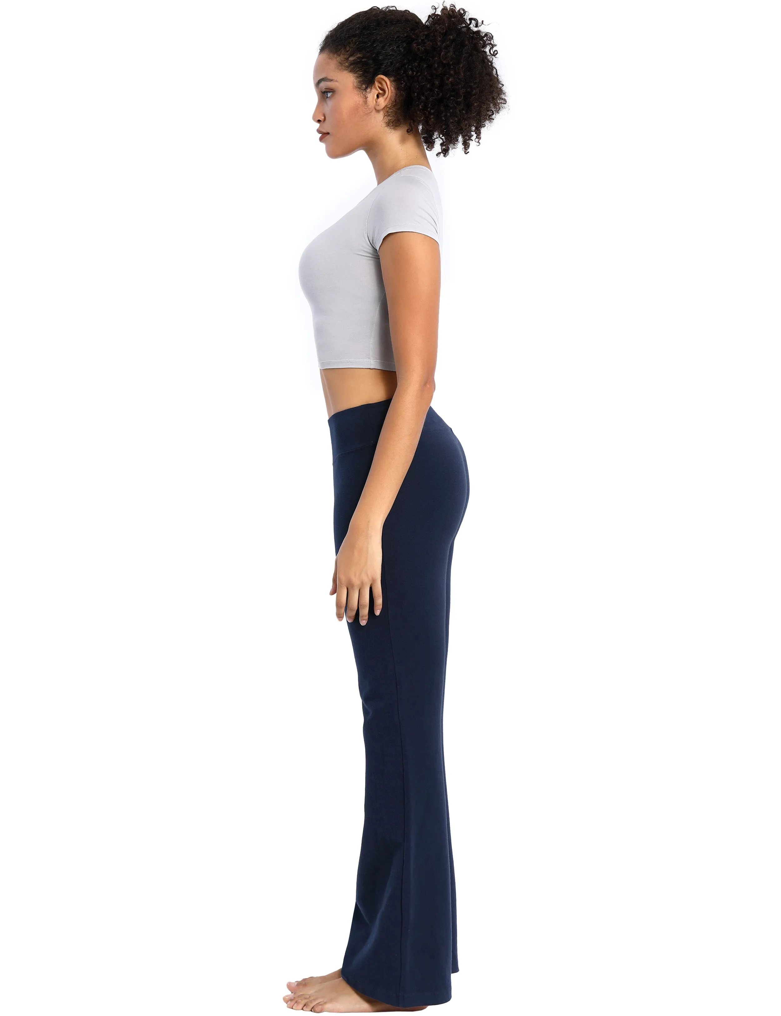 29" 31" 33" 35" Cotton Bootcut Leggings darknavy_Jogging