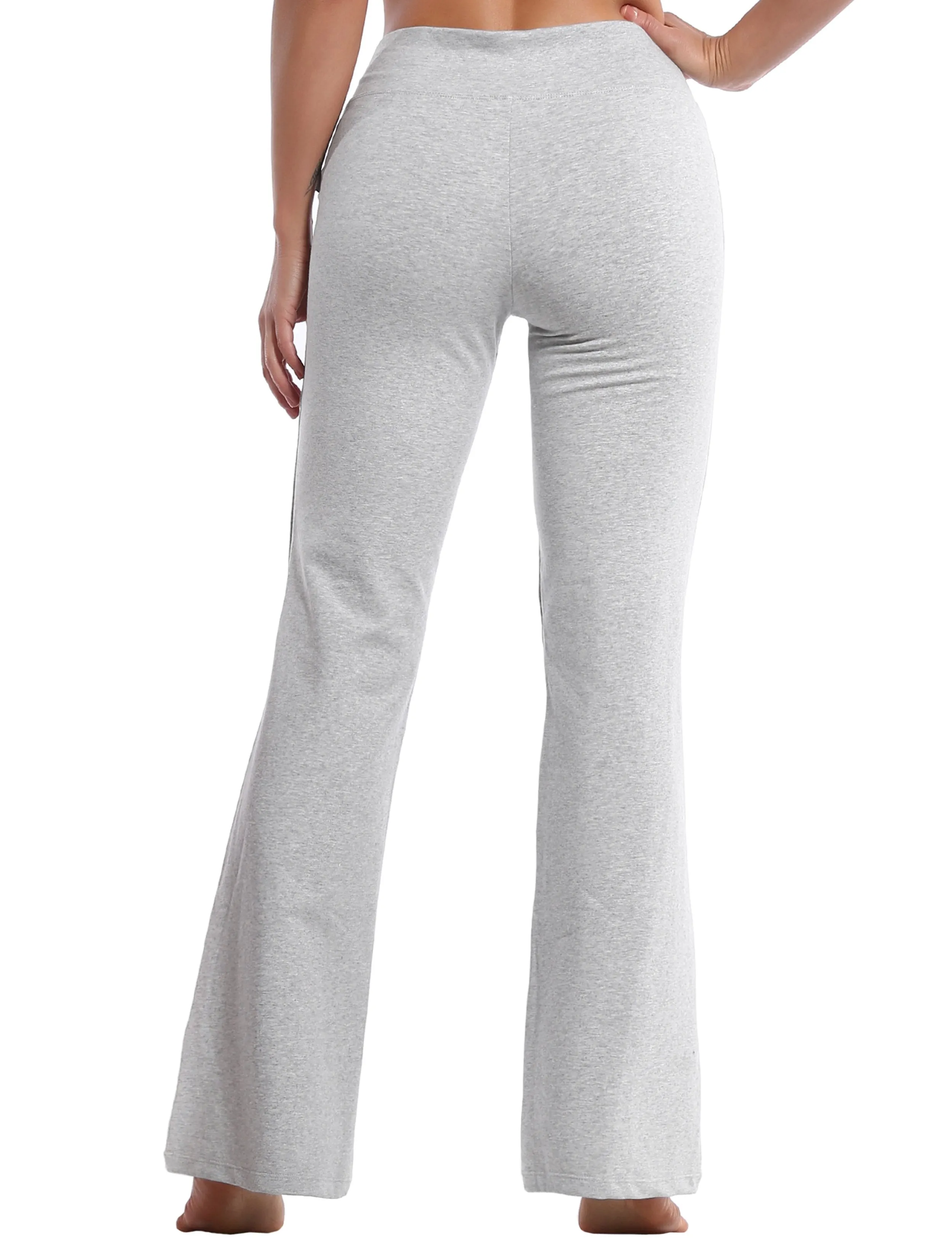 29" 31" 33" 35" Cotton Bootcut Leggings heathergray ins_Tall Size