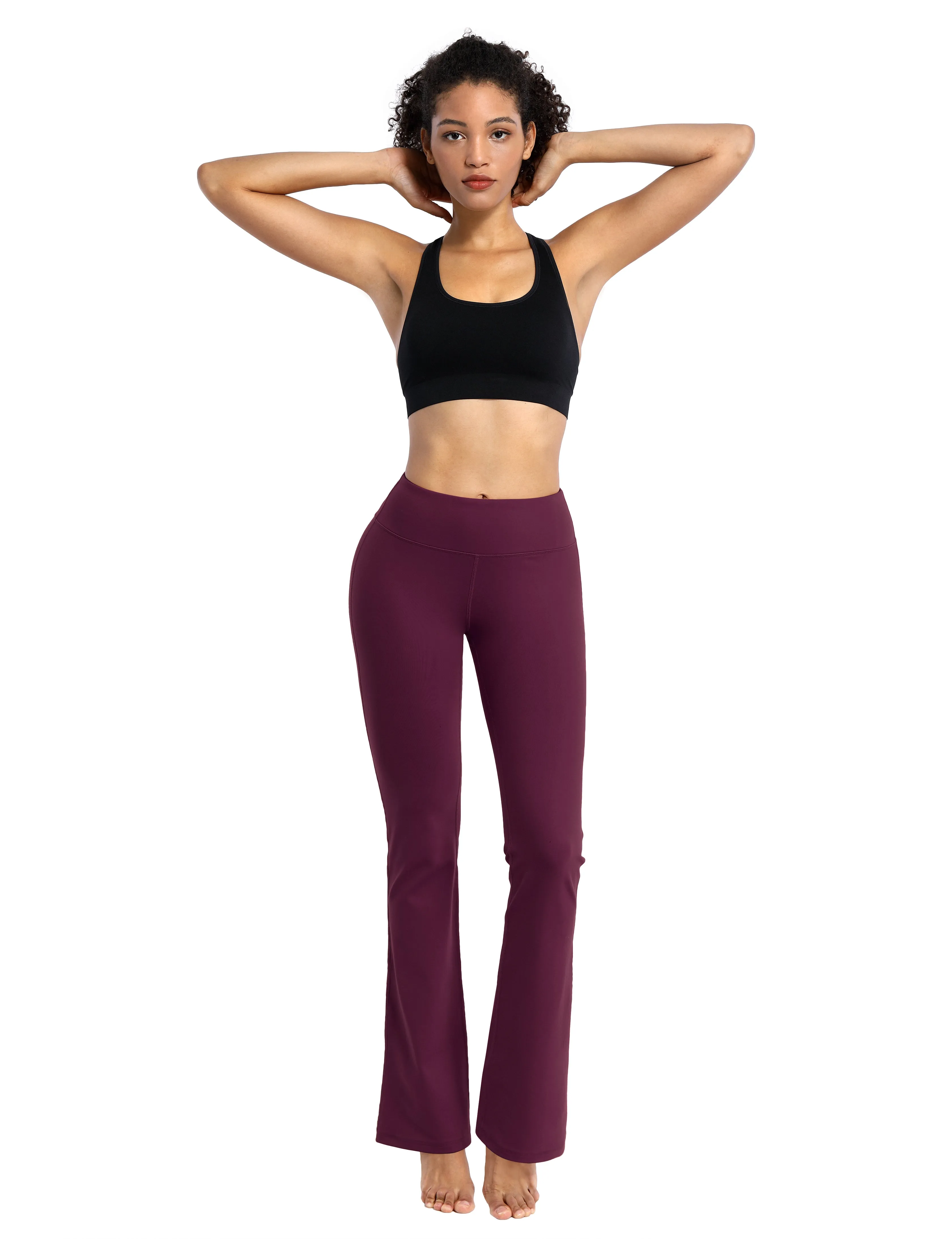 29" 31" 33" 35" Cotton Nylon Bootcut Leggings grapevine_Jogging