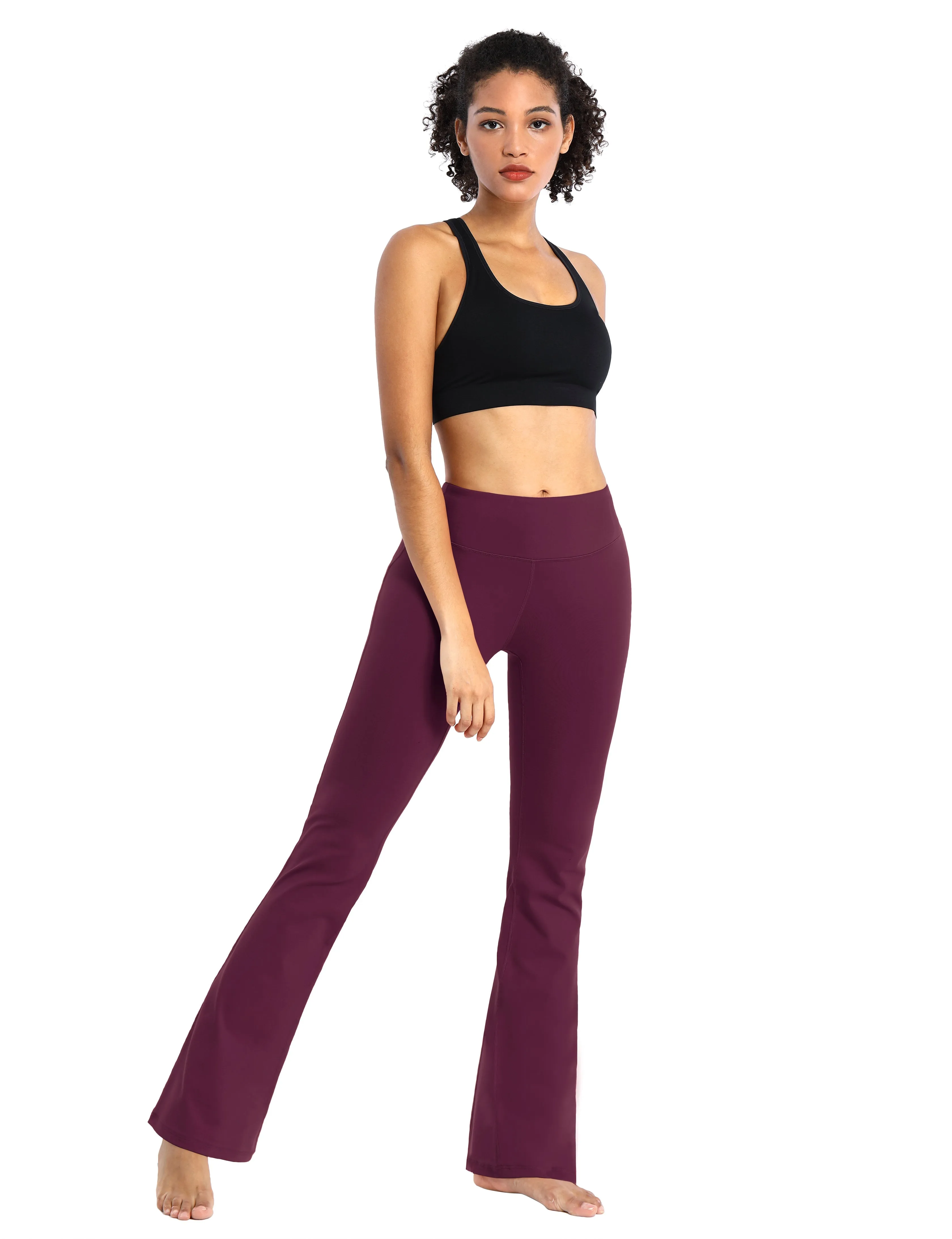 29" 31" 33" 35" Cotton Nylon Bootcut Leggings grapevine_Tall Size