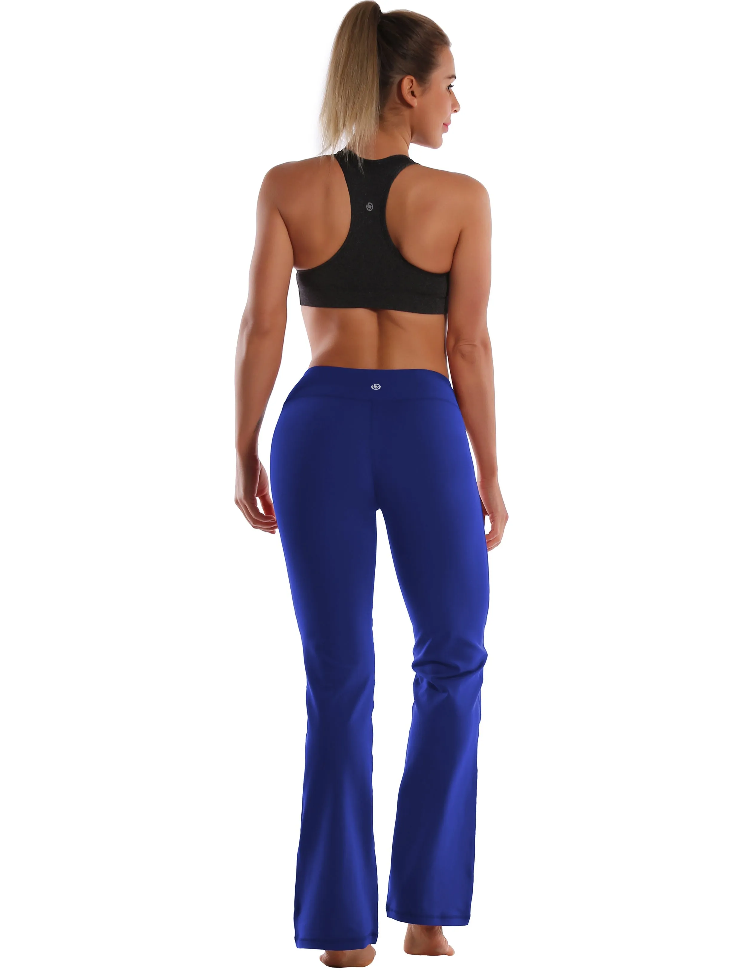 29" 31" 33" 35" Cotton Nylon Bootcut Leggings navy_Jogging