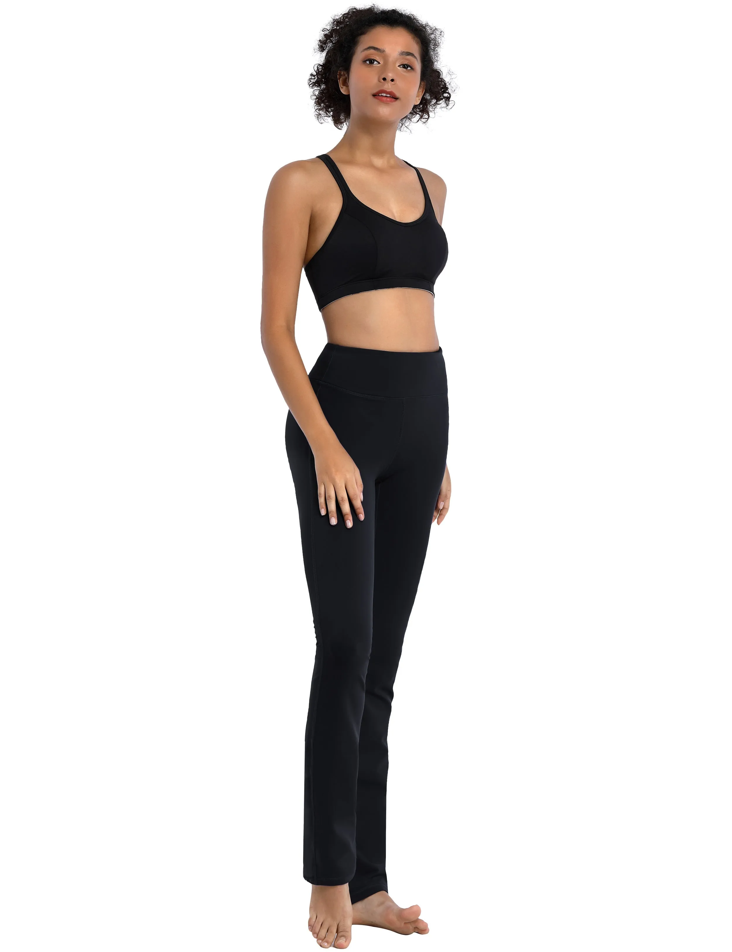 29" 31" 33" 35" Straight Leg Leggings black ins_Gym