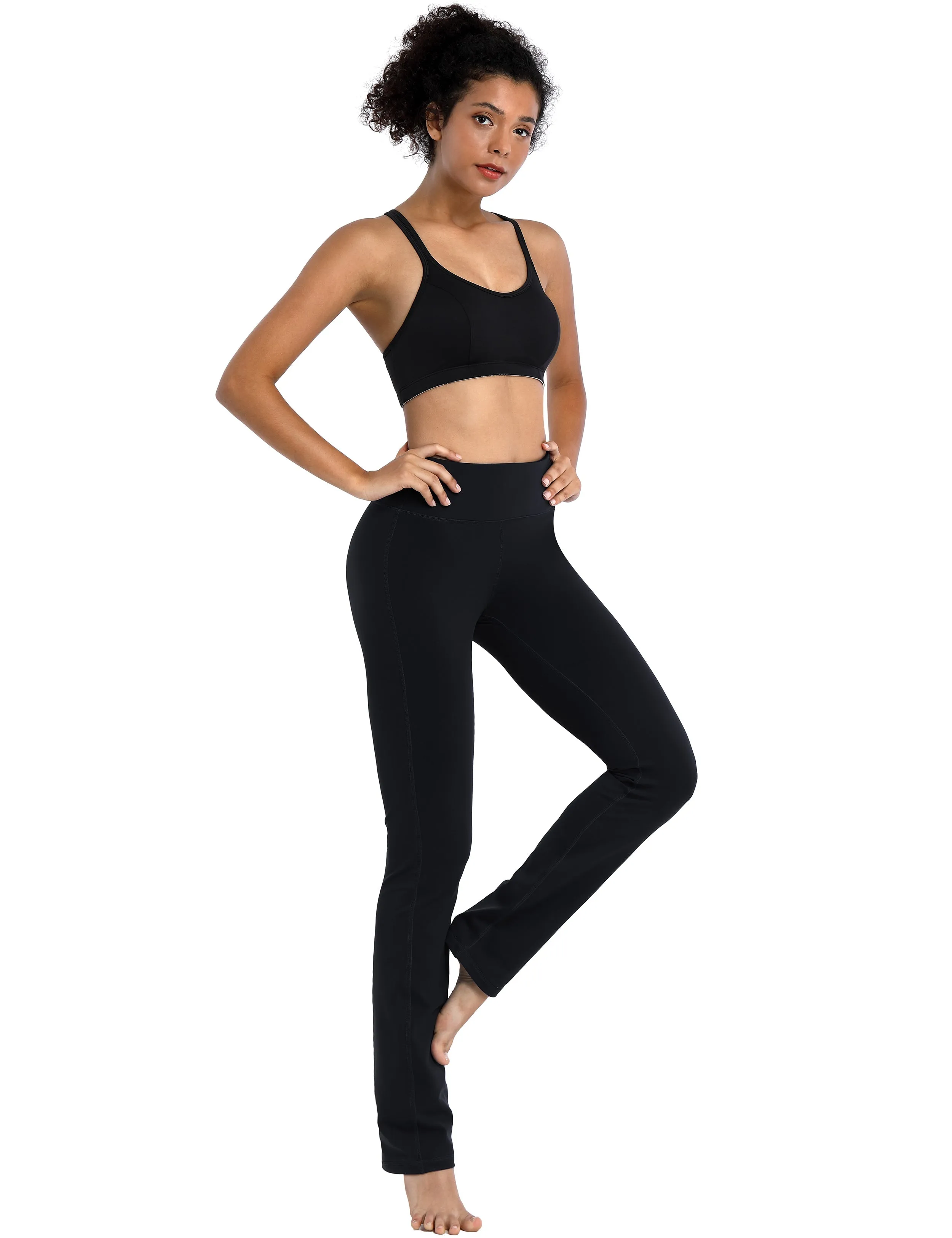 29" 31" 33" 35" Straight Leg Leggings black ins_Plus Size