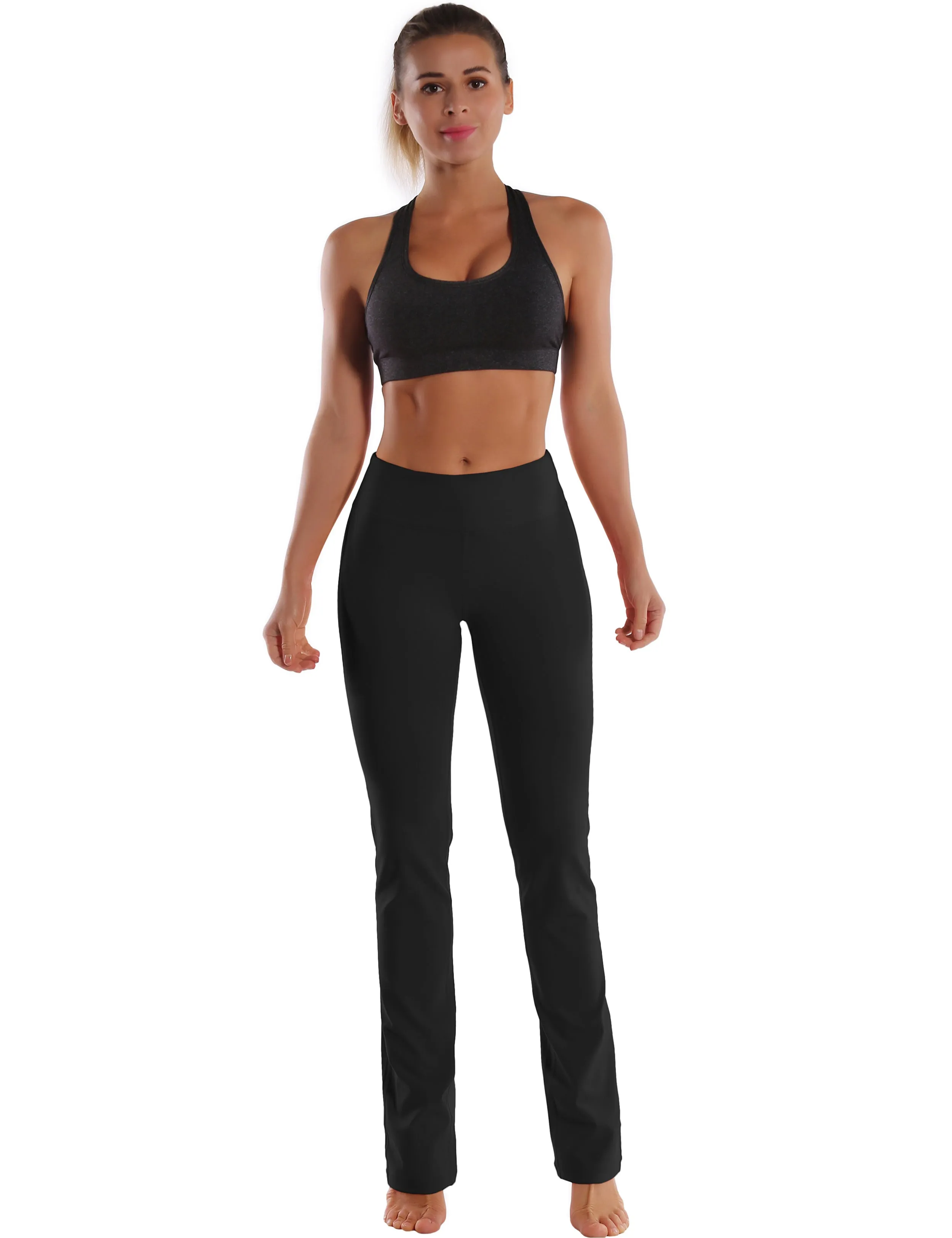 29" 31" 33" 35" Straight Leg Leggings black ins_Plus Size