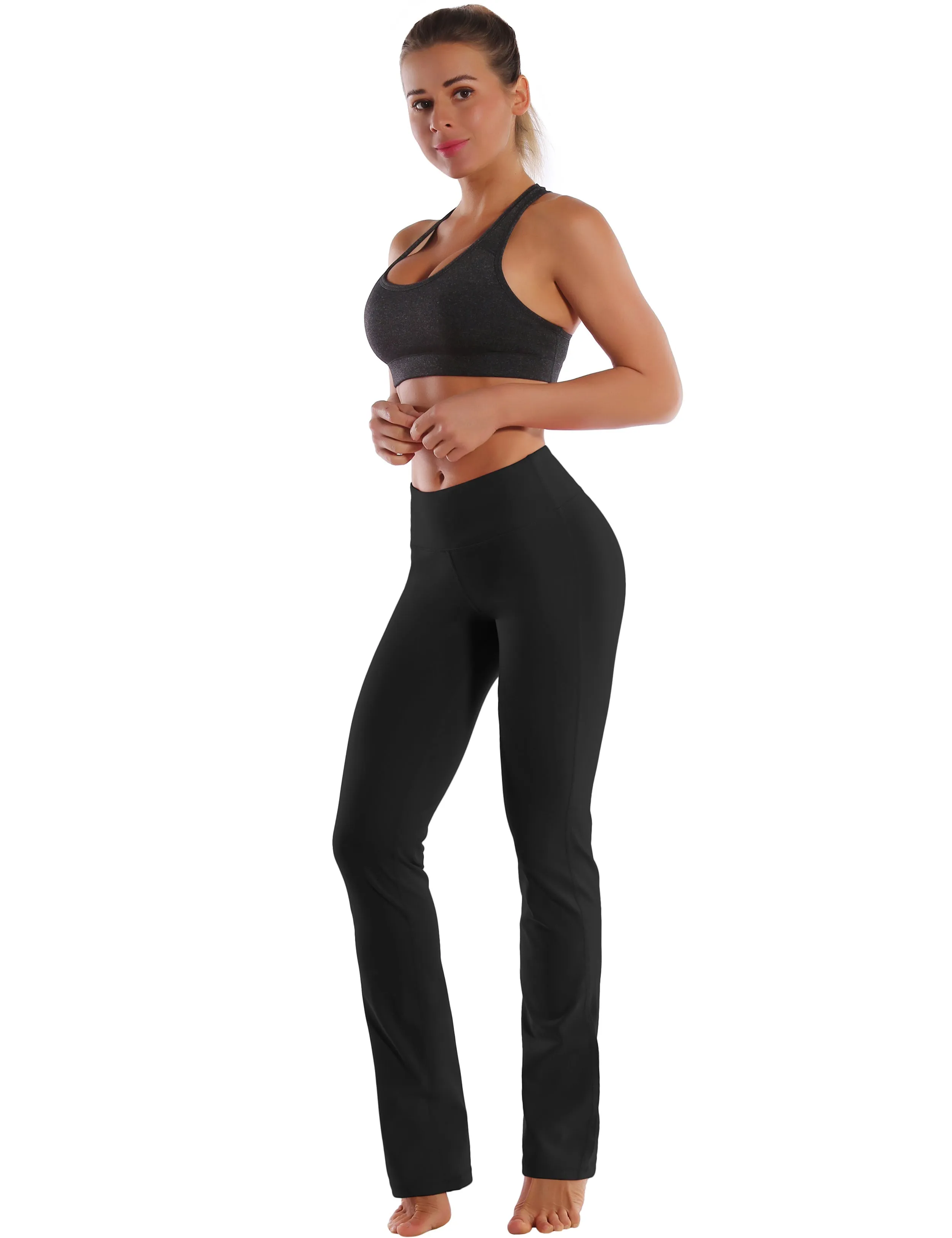 29" 31" 33" 35" Straight Leg Leggings black ins_Plus Size