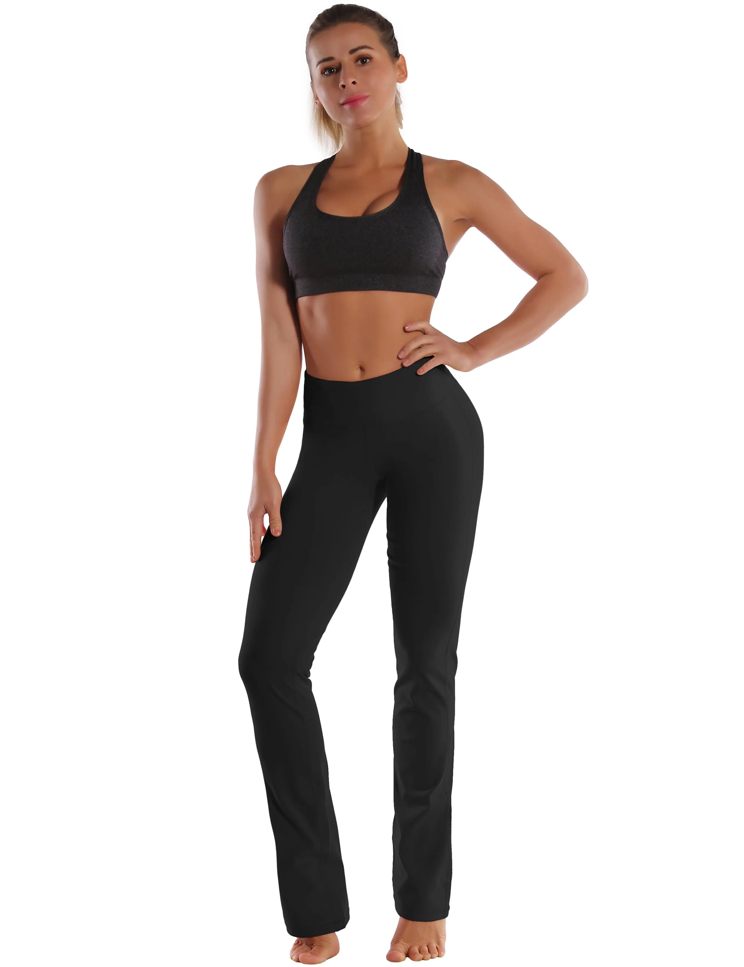 29" 31" 33" 35" Straight Leg Leggings black ins_Plus Size