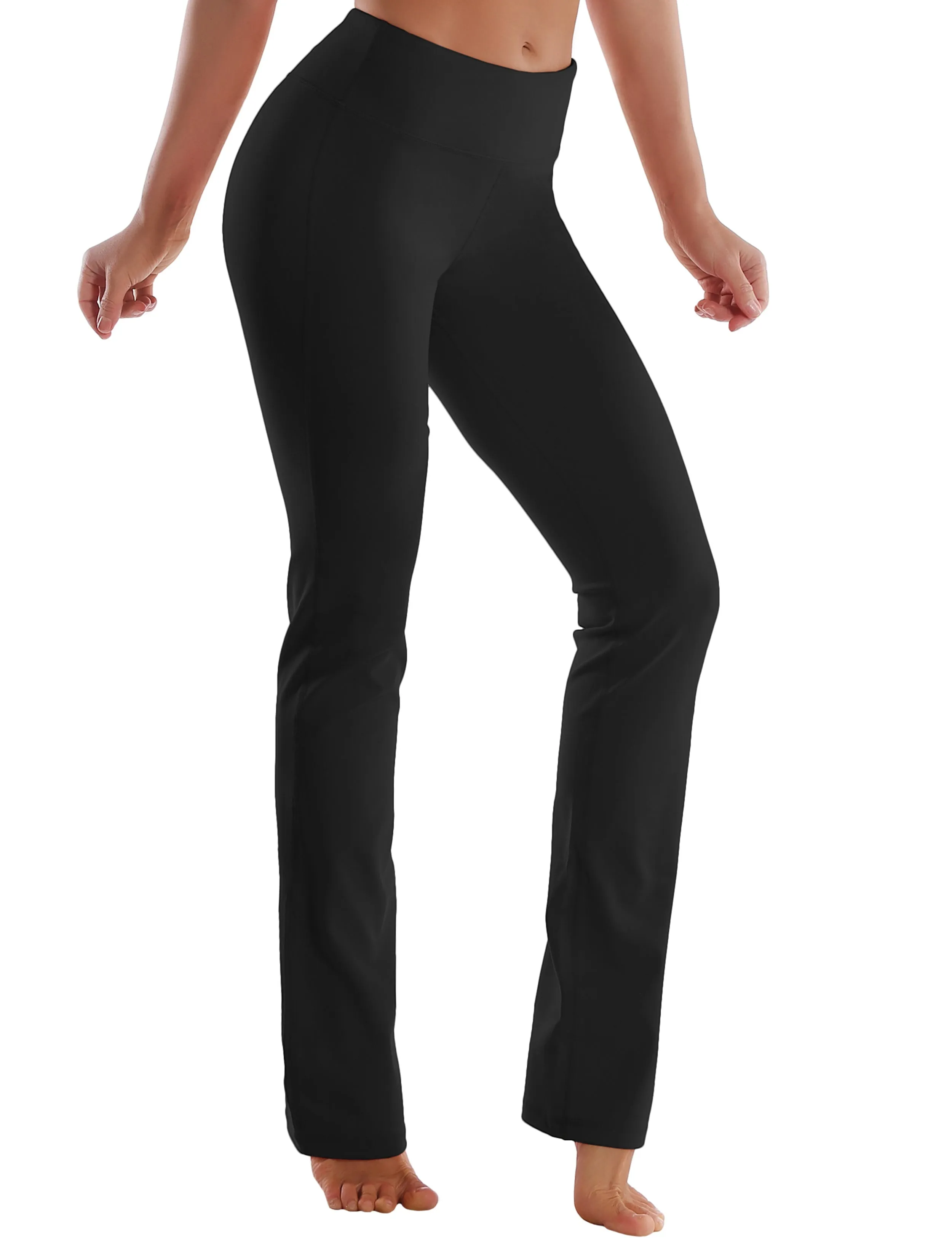 29" 31" 33" 35" Straight Leg Leggings black_Gym