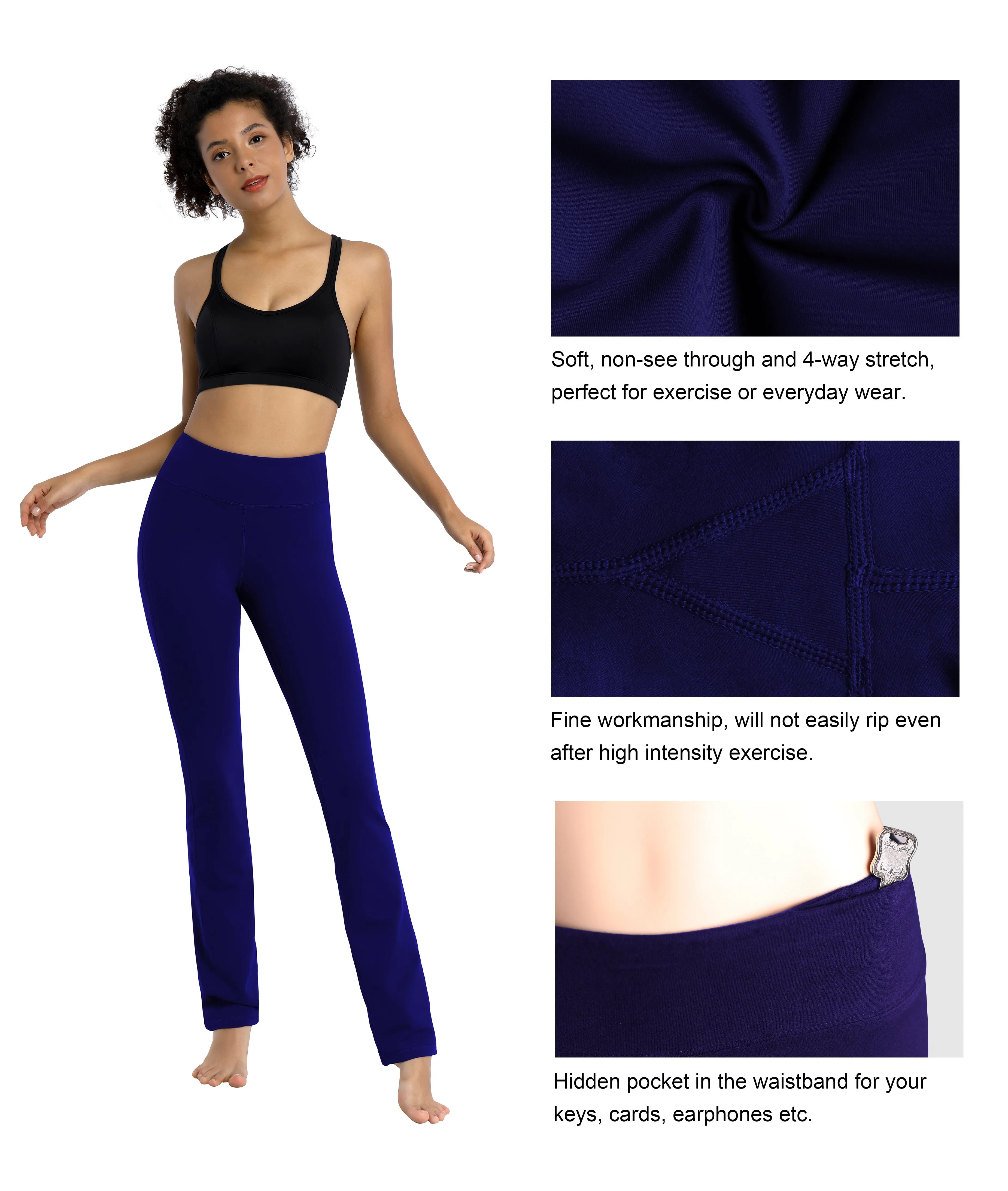29" 31" 33" 35" Straight Leg Leggings darkpurple_Tall Size