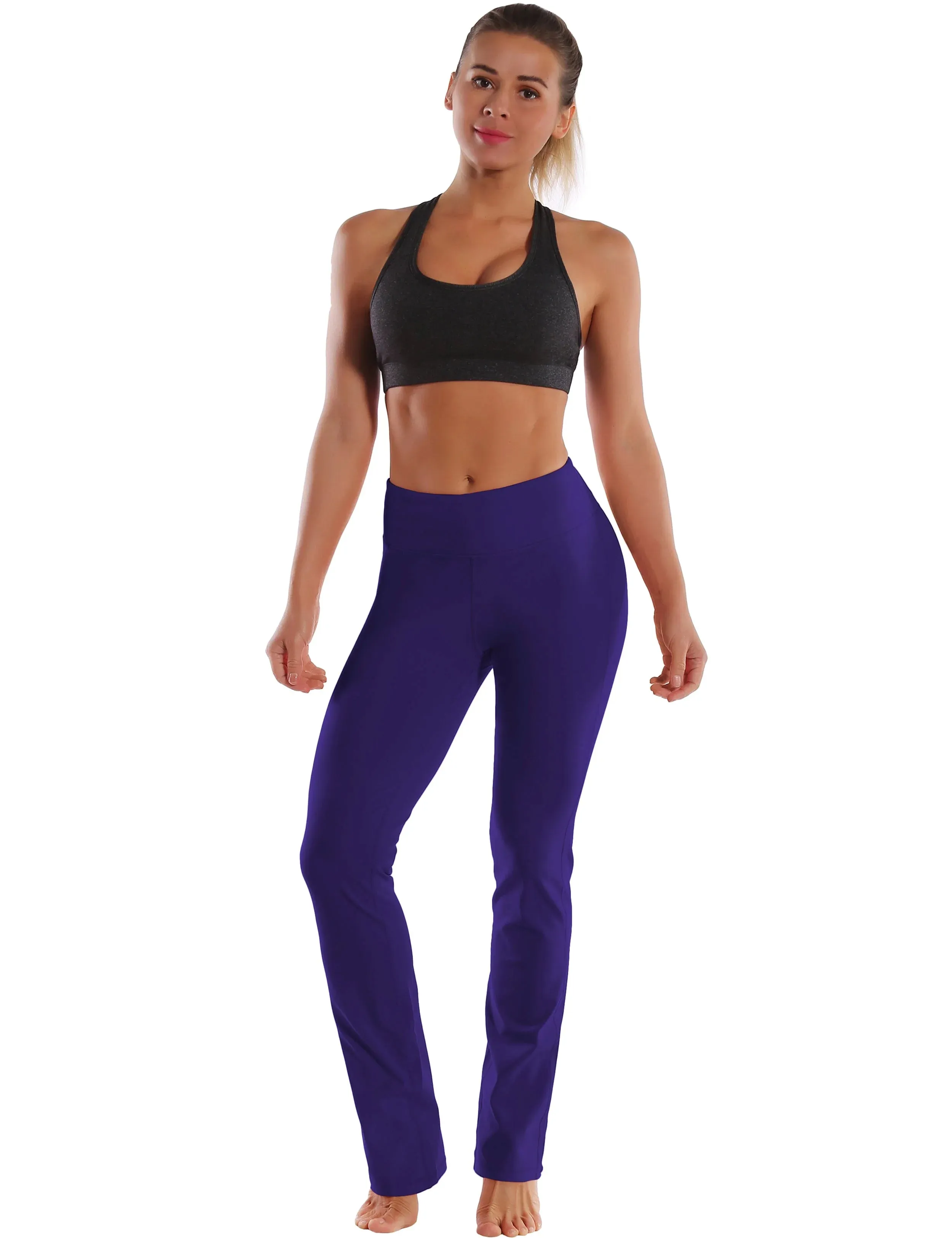 29" 31" 33" 35" Straight Leg Leggings darkpurple_yogastudio