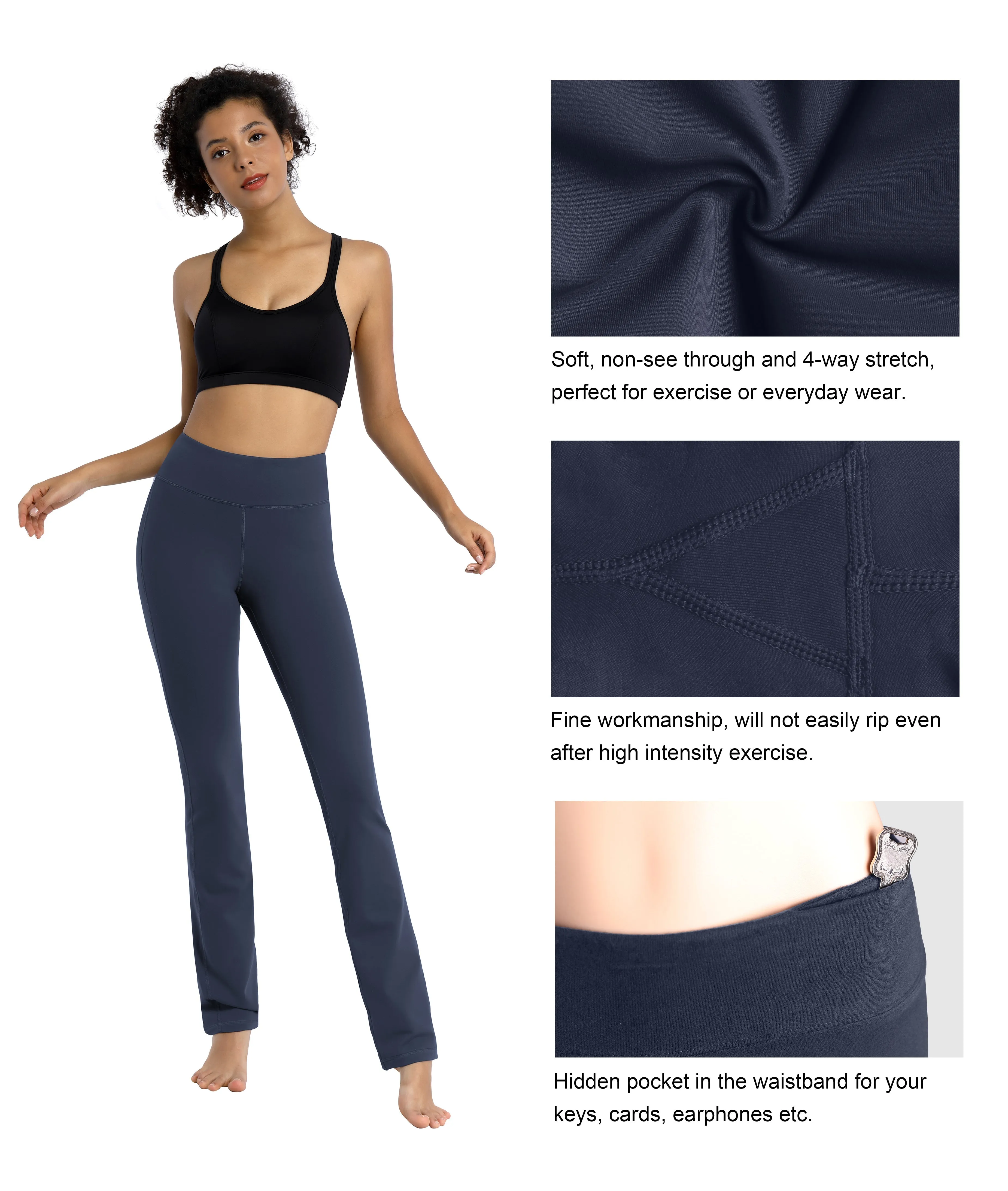 29" 31" 33" 35" Straight Leg Leggings graynavy_Tall Size