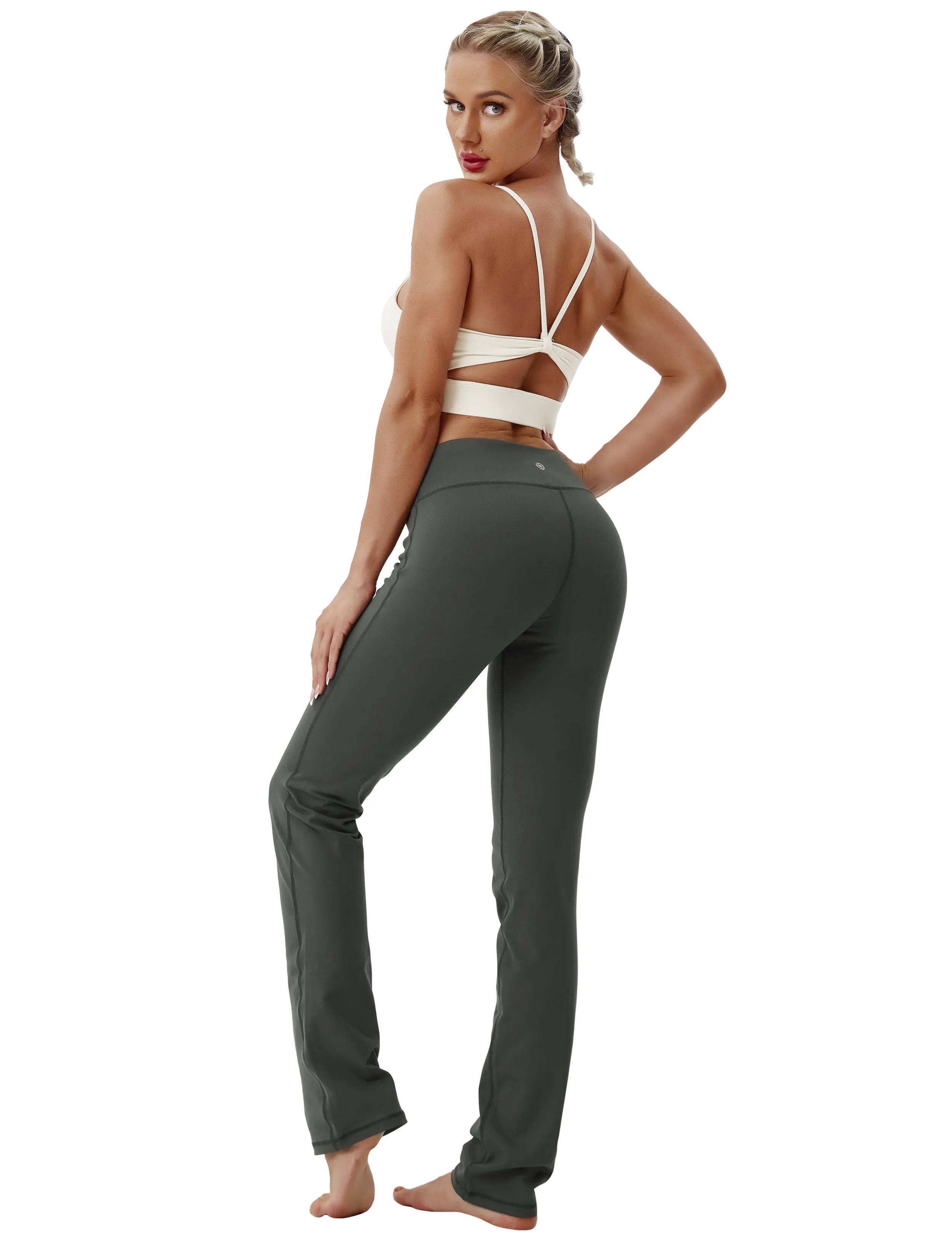29" 31" 33" 35" Straight Leg Leggings olivegray_Tall Size