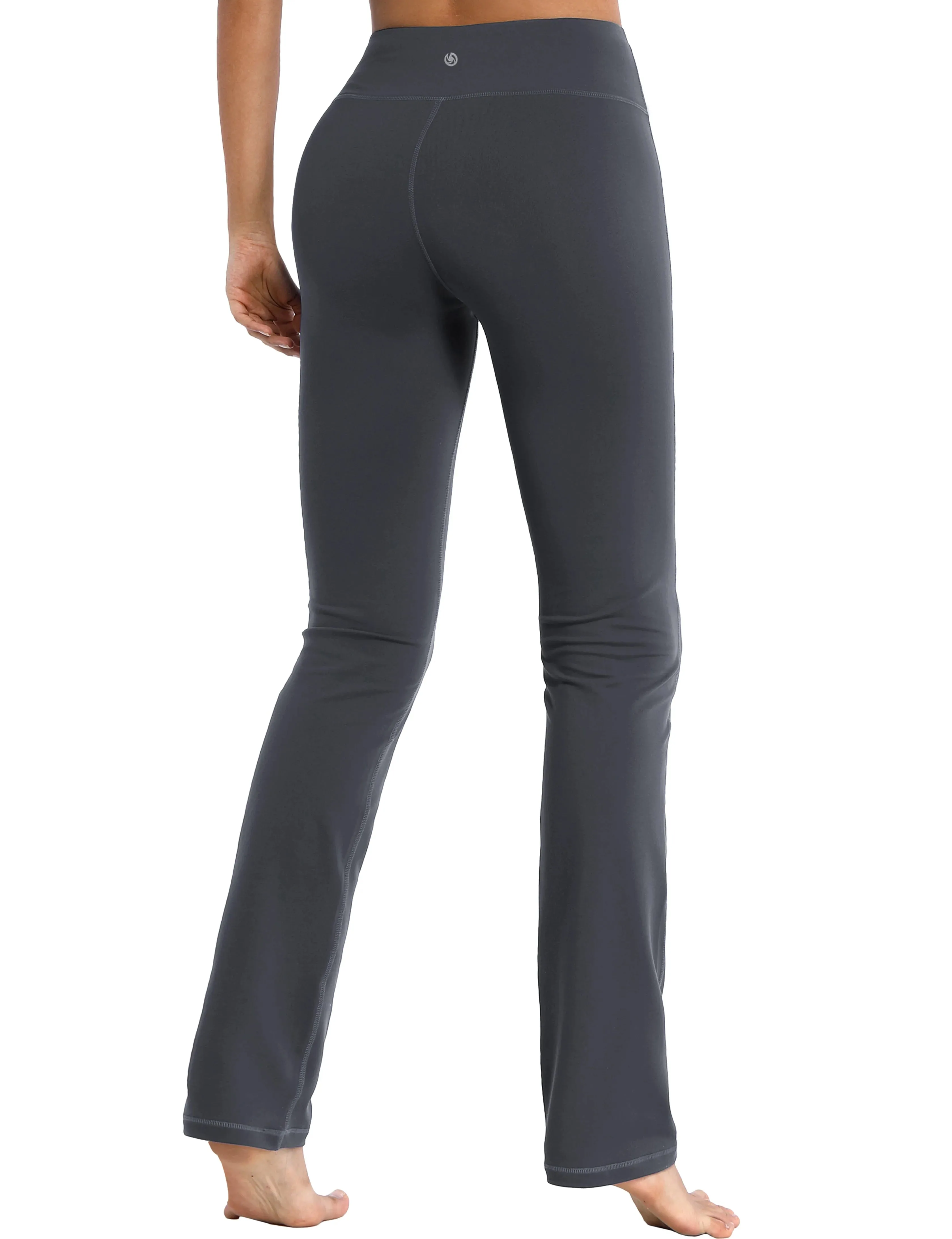 29" 31" 33" 35" Straight Leg Leggings shadowcharcoal_yogastudio