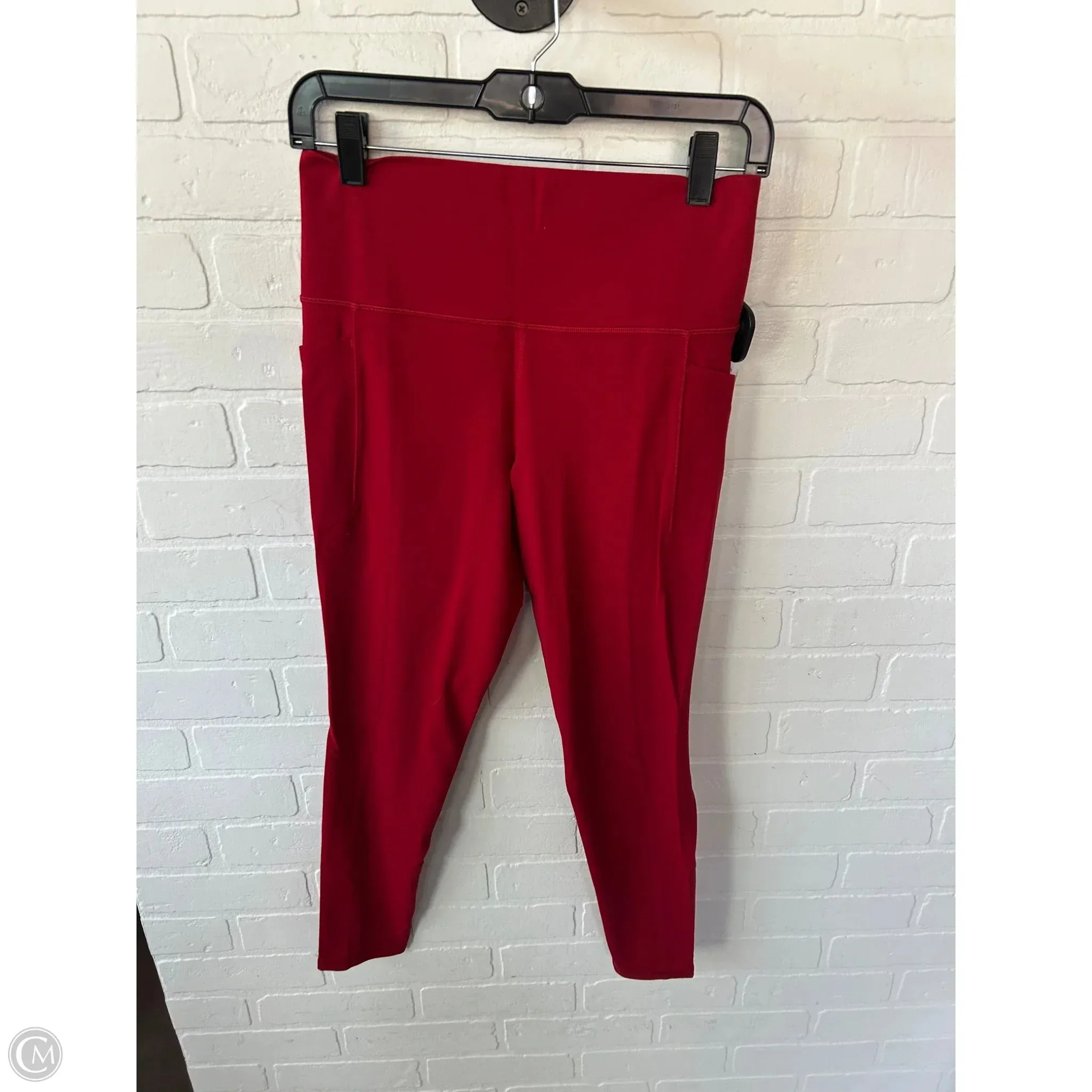 Athletic Leggings By Athleta In Red, Size: 8