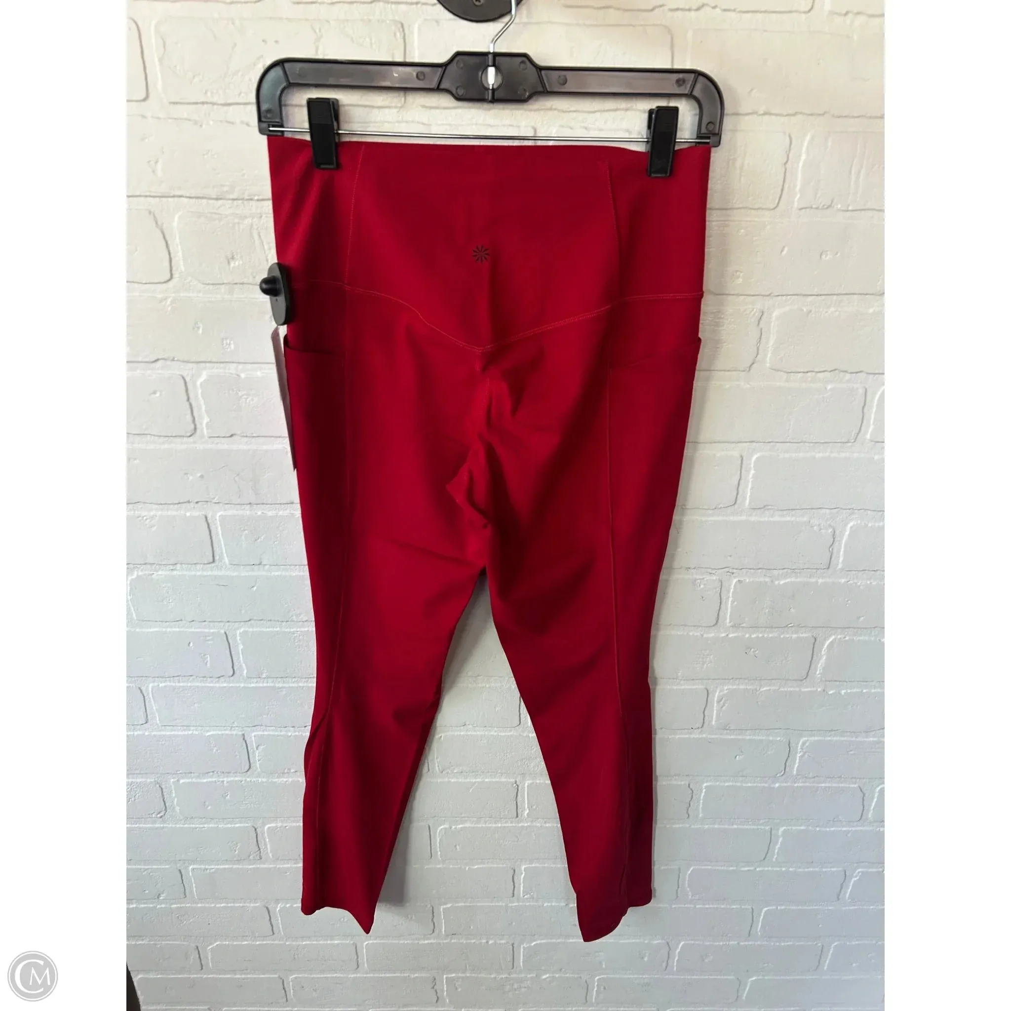 Athletic Leggings By Athleta In Red, Size: 8
