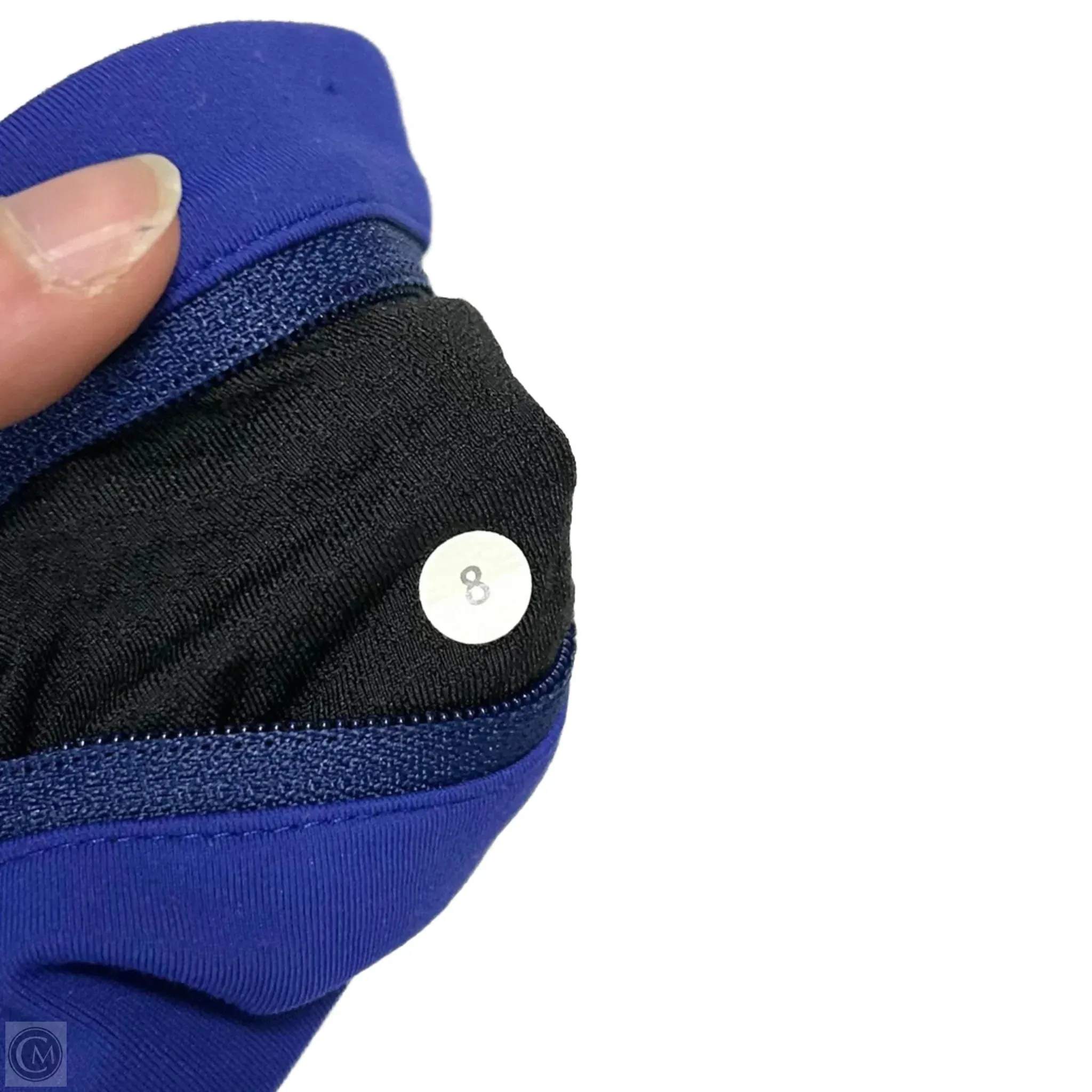 Athletic Leggings By Lululemon In Black & Blue, Size: M