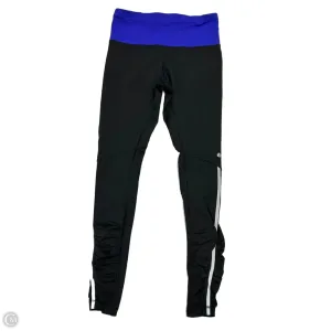 Athletic Leggings By Lululemon In Black & Blue, Size: M