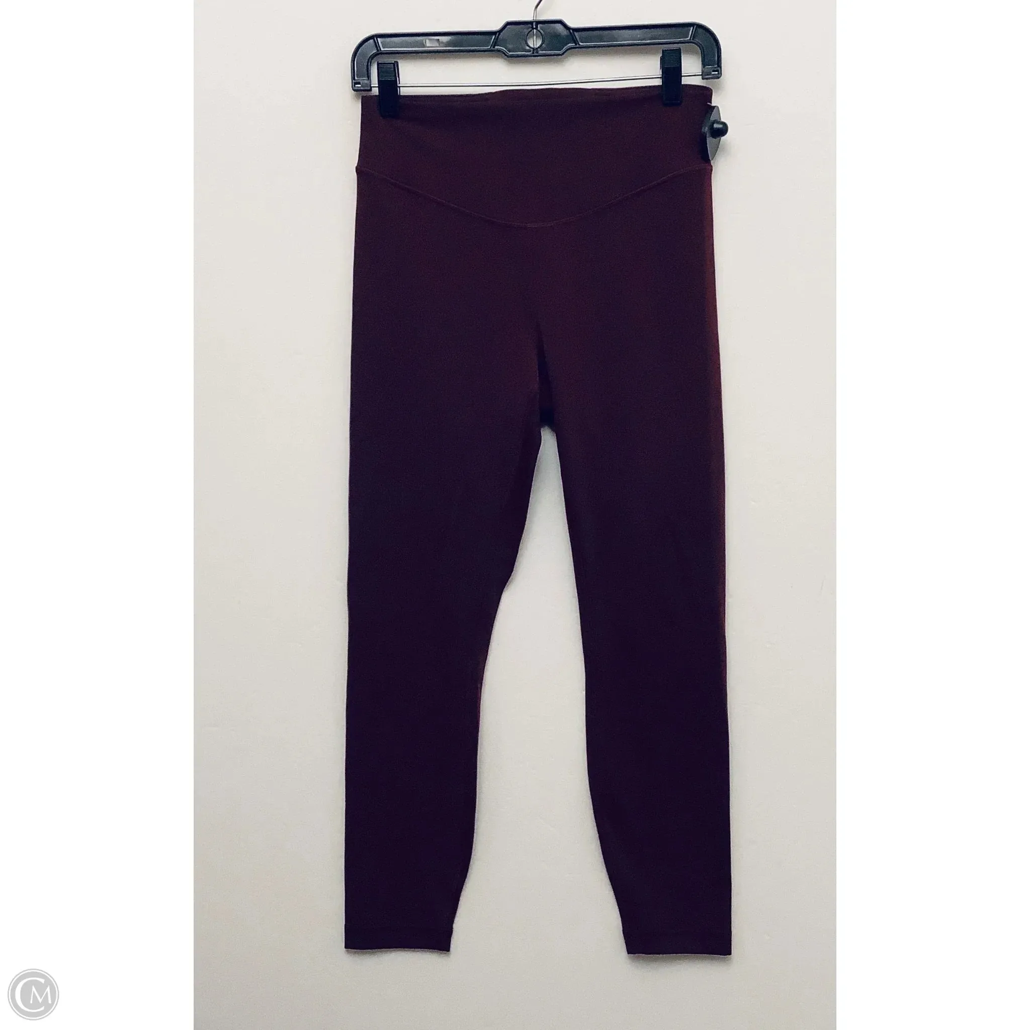 Athletic Leggings By Lululemon In Maroon, Size: 8