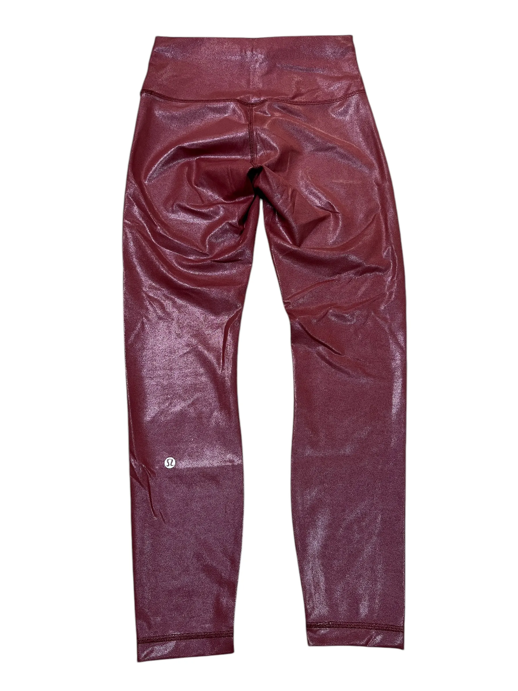 Athletic Leggings By Lululemon In Maroon, Size:S
