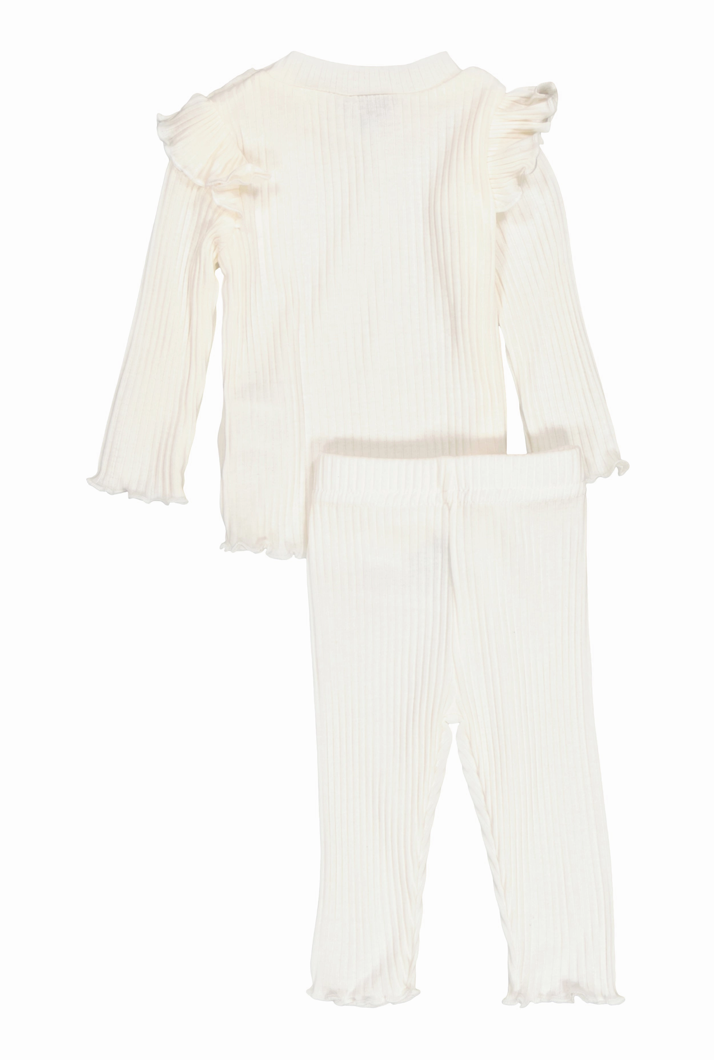 Baby Girls 0-9M Rib Knit Long Sleeve Top and Leggings
